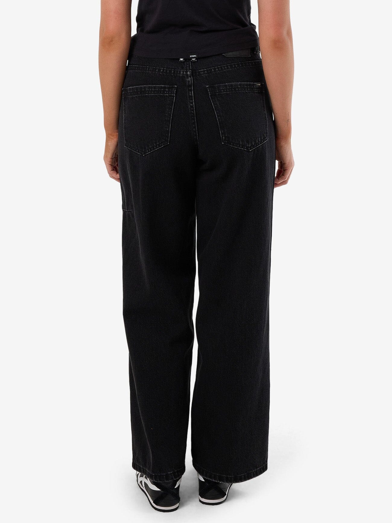 Billie Low Rise Baggy Jean - Aged Black 4