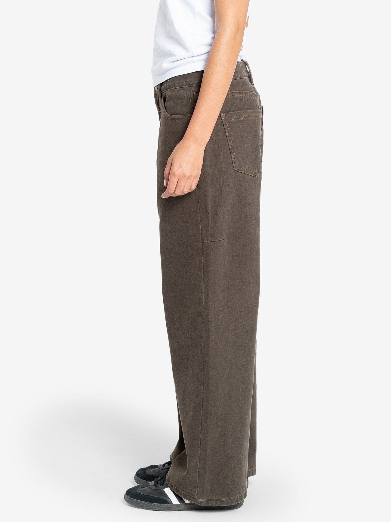 Billie Low Baggie Jean - Smokey Taupe 4