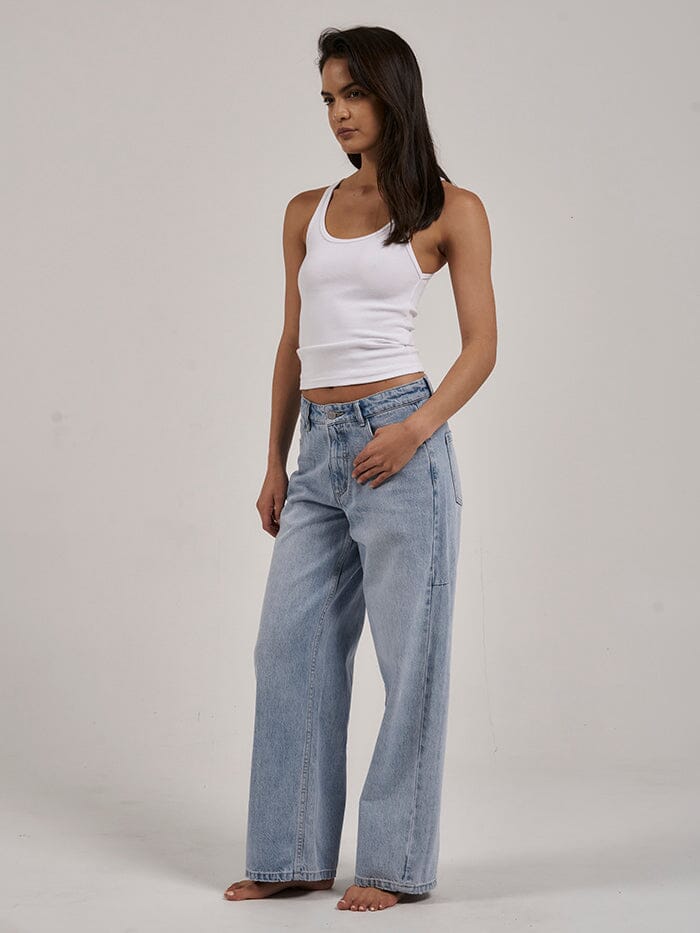 Billie Low Rise Baggy Jean - Ash Blue