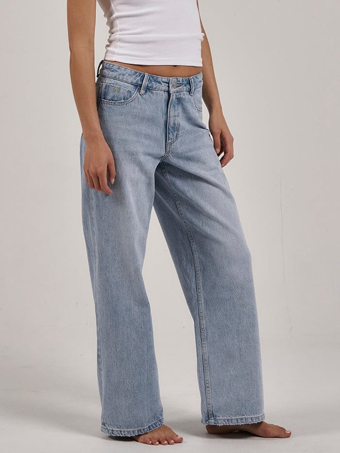 Billie Low Rise Baggy Jean - Ash Blue