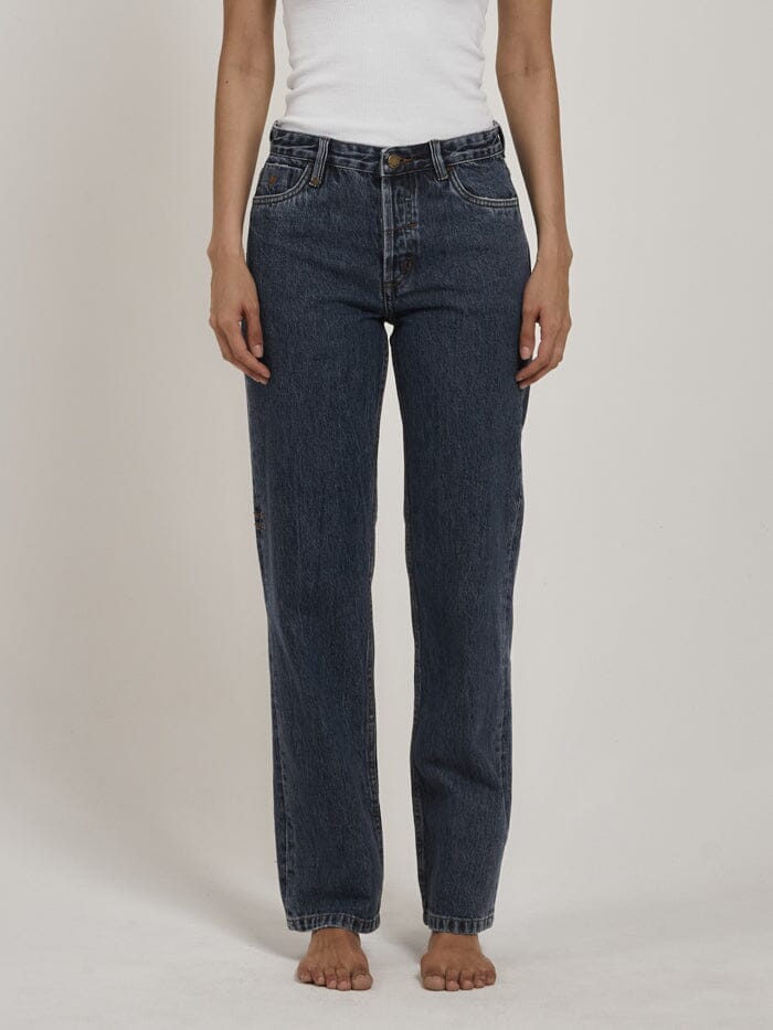 Rachel Mid Straight Jean - Worn In Blue