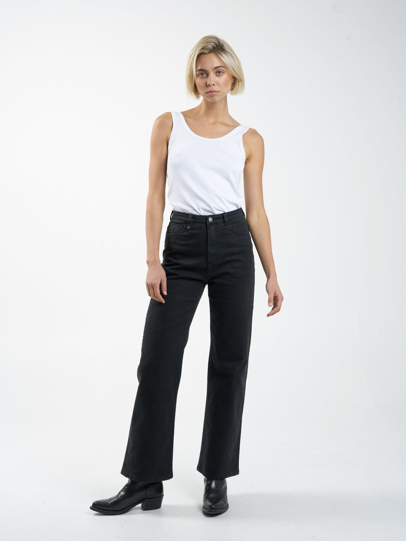 Cherry High Rise Stretch Jean - Dusk Black