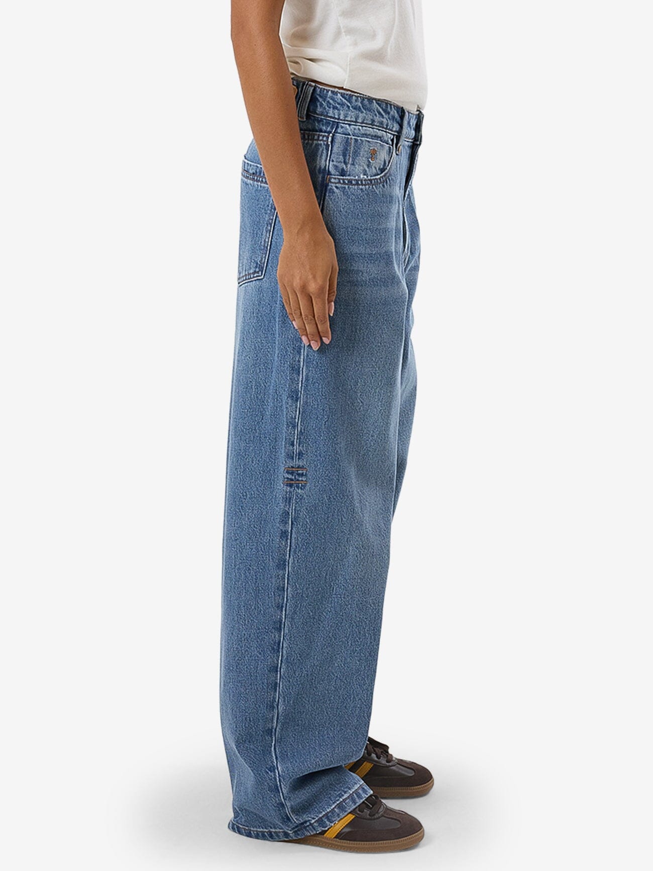 Tony Low Rise Big Baggy Jean - Dark Dust Blue