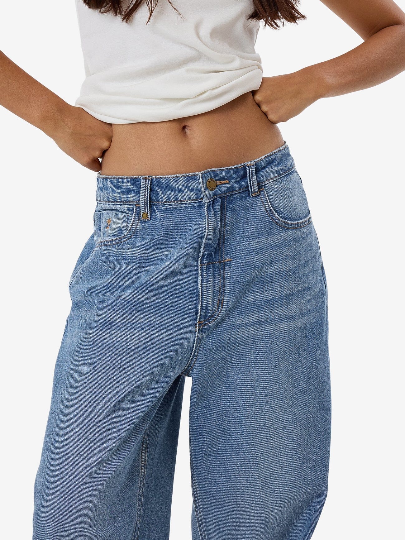 Tony Low Rise Big Baggy Jean - Dark Dust Blue