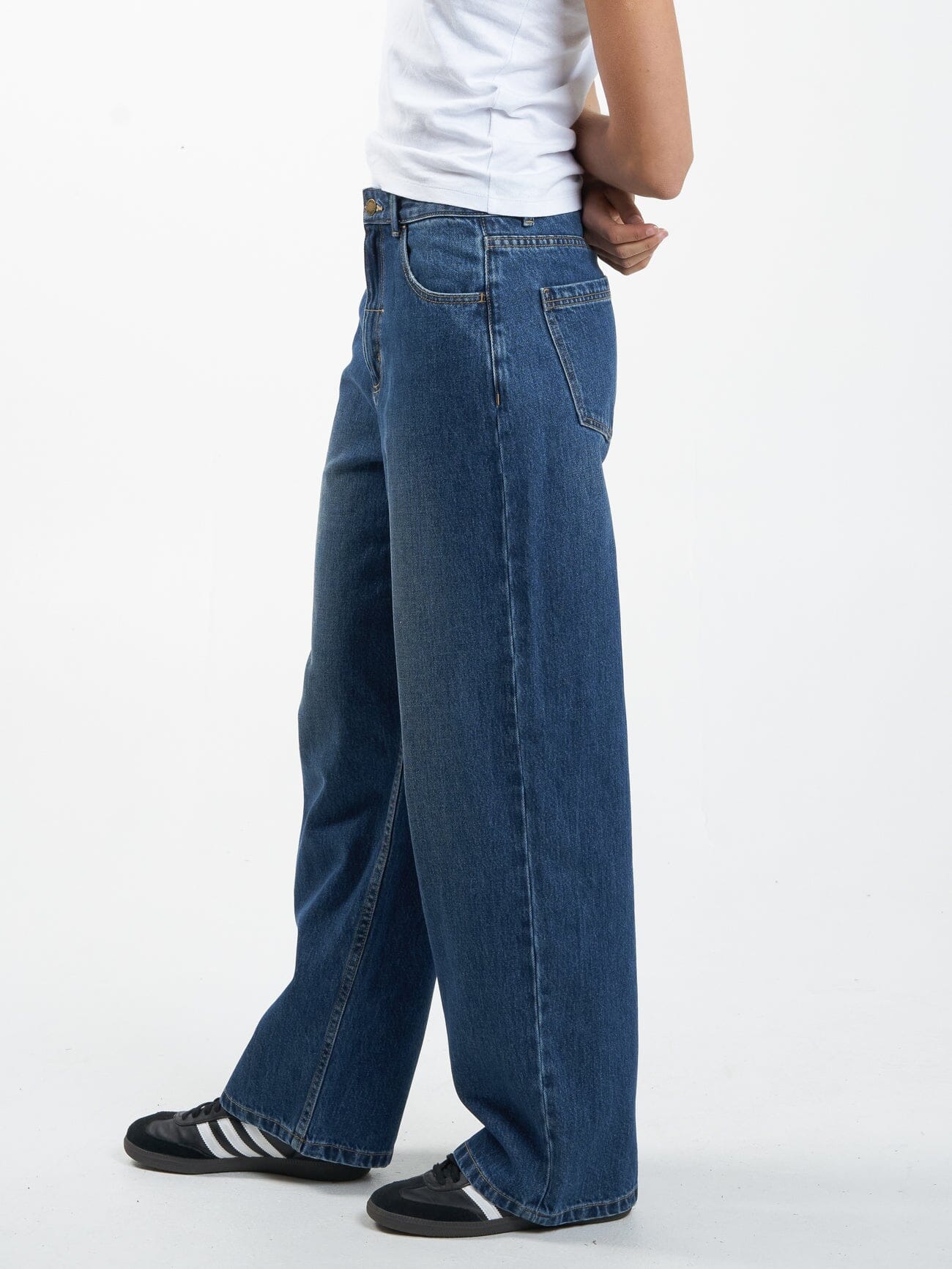 Tony Low Rise Big Baggy Jean - Roadhouse Blue