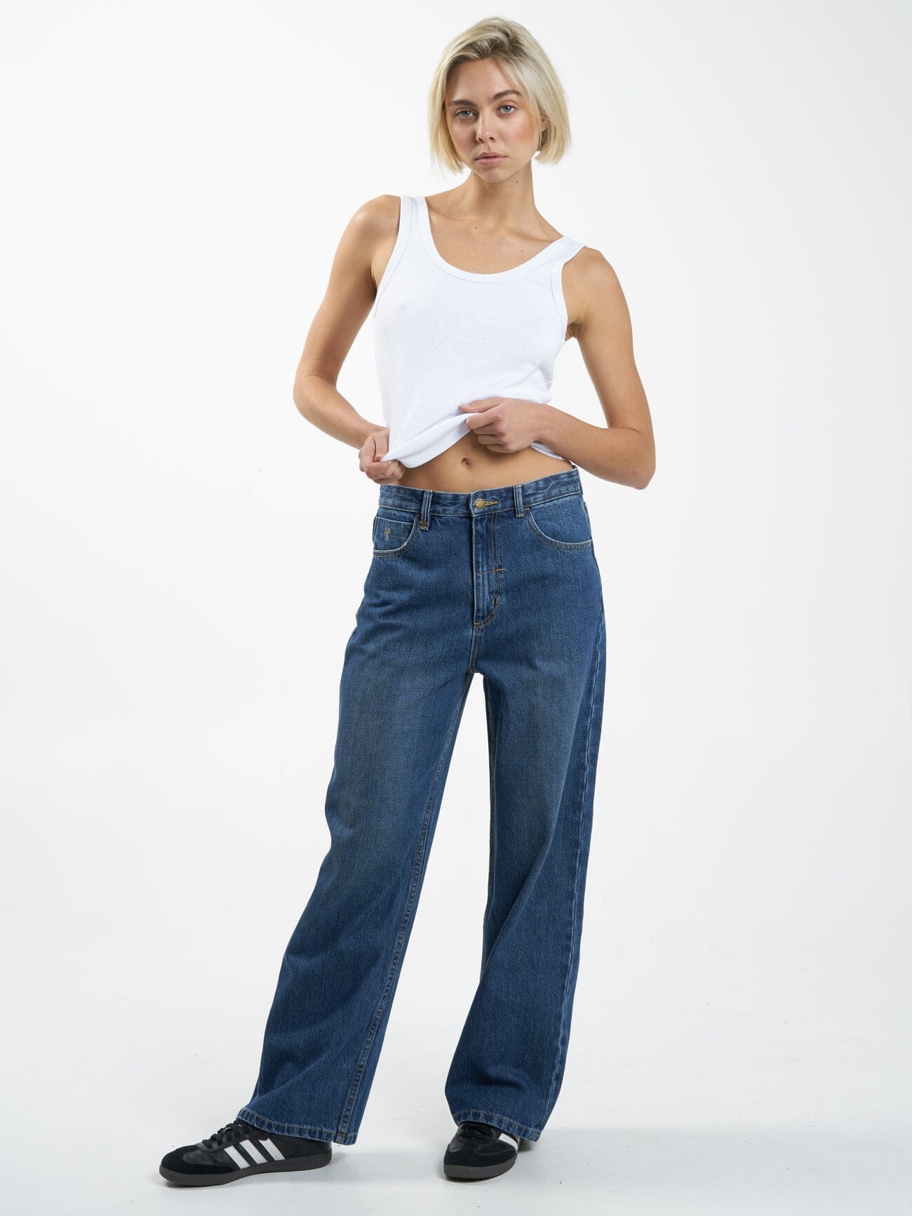 Tony Low Rise Big Baggy Jean - Roadhouse Blue