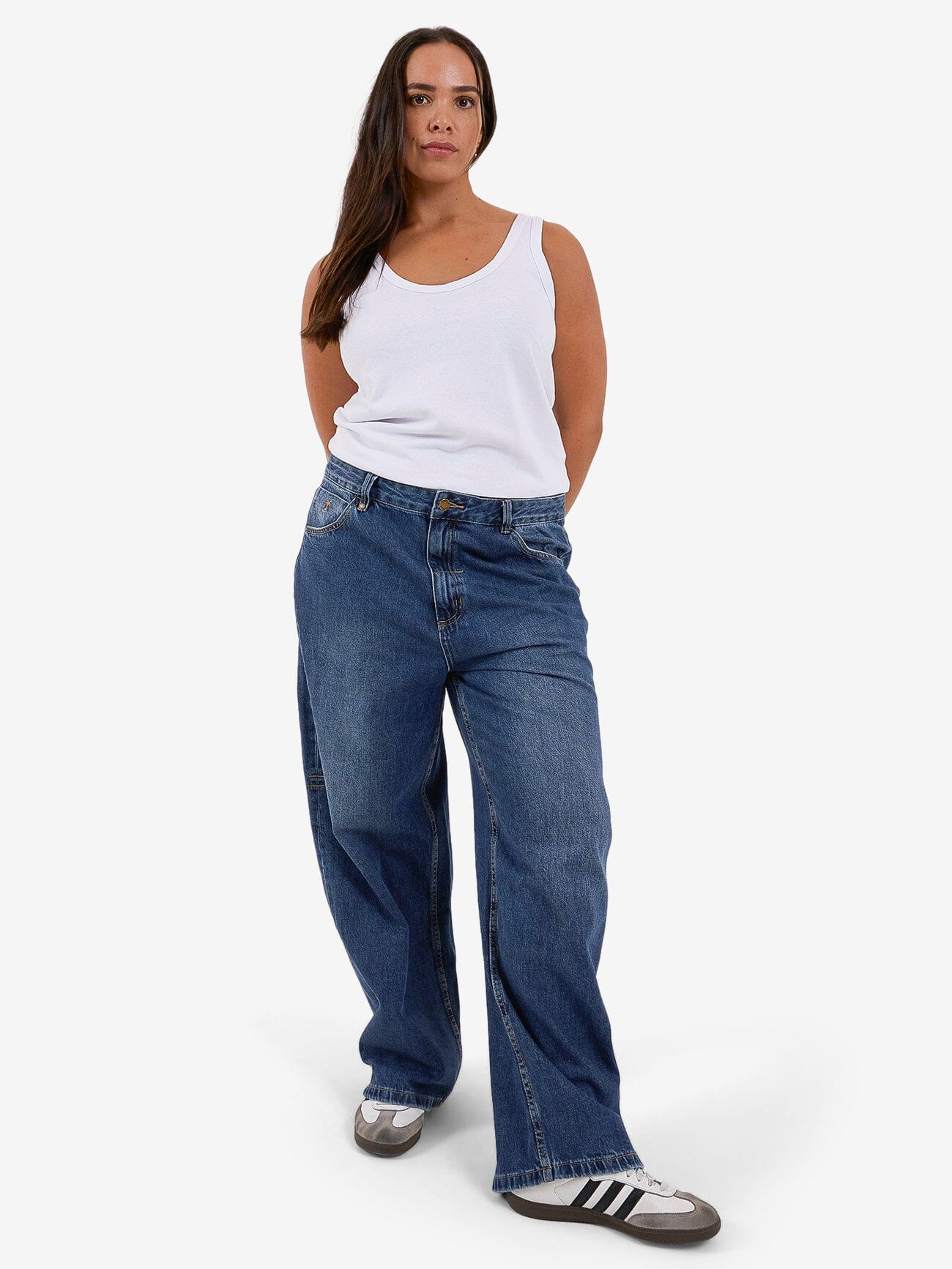 Tony Low Rise Big Baggy Jean - Roadhouse Blue
