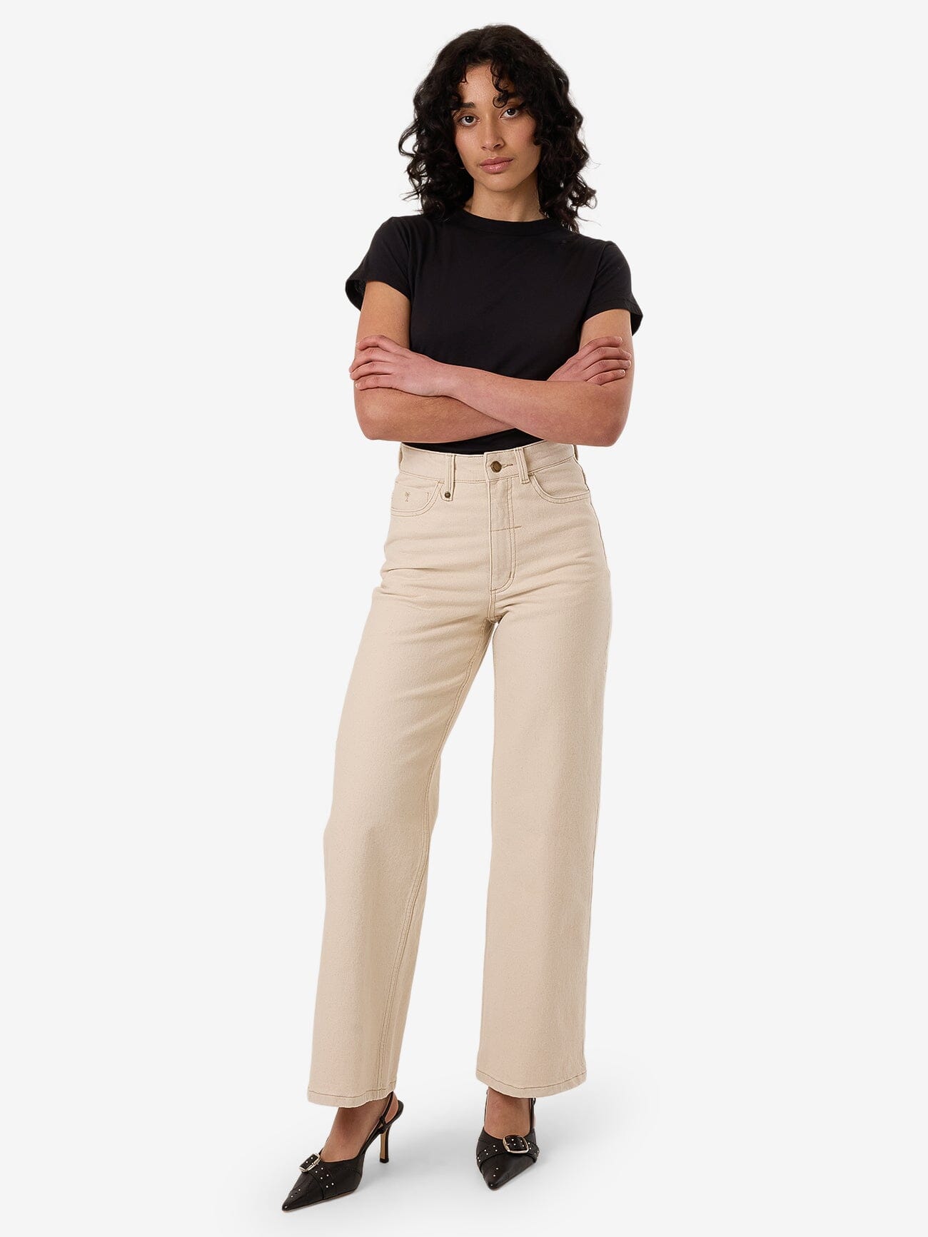 Holly Stretch Jean - Ecru 4