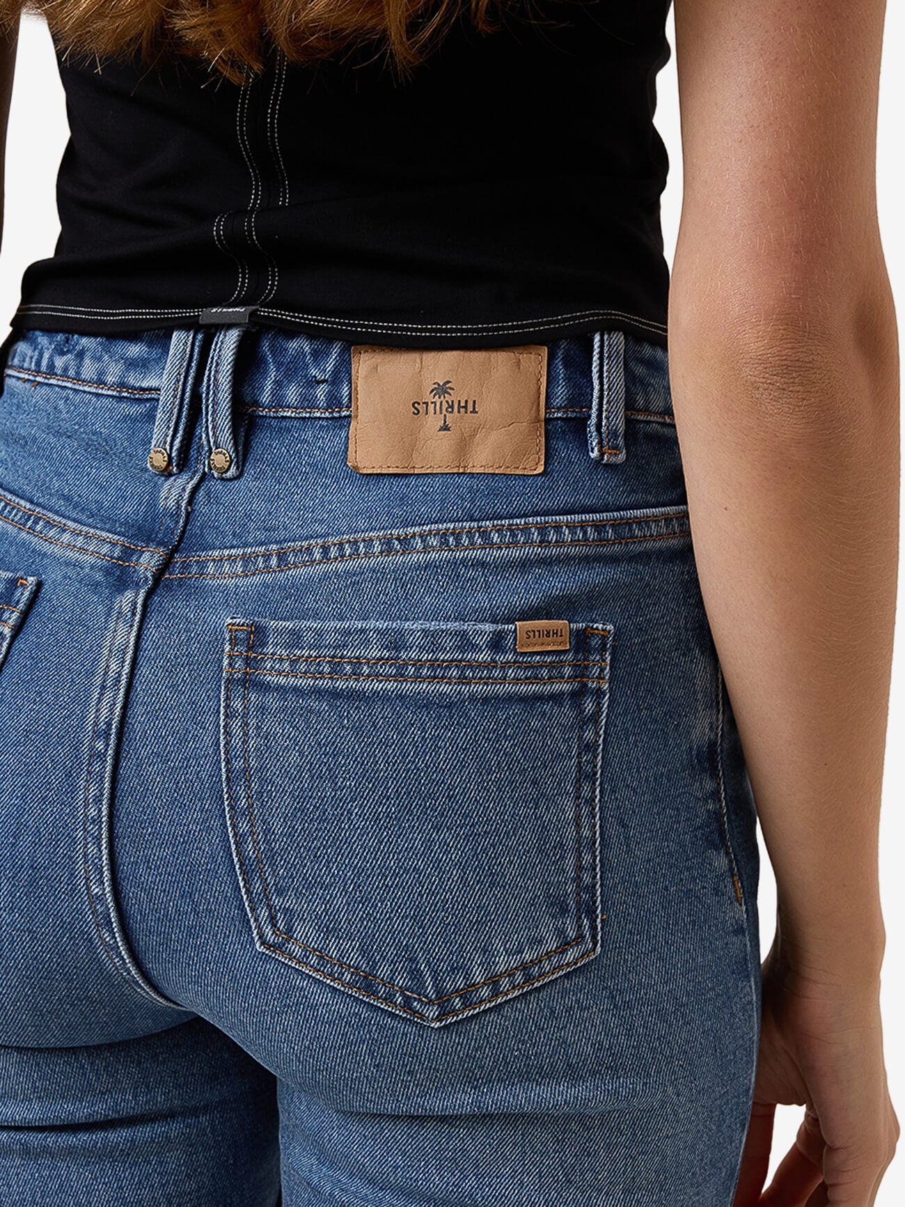 Nicole High Rise Stretch Straight Jean - Stoned Blues