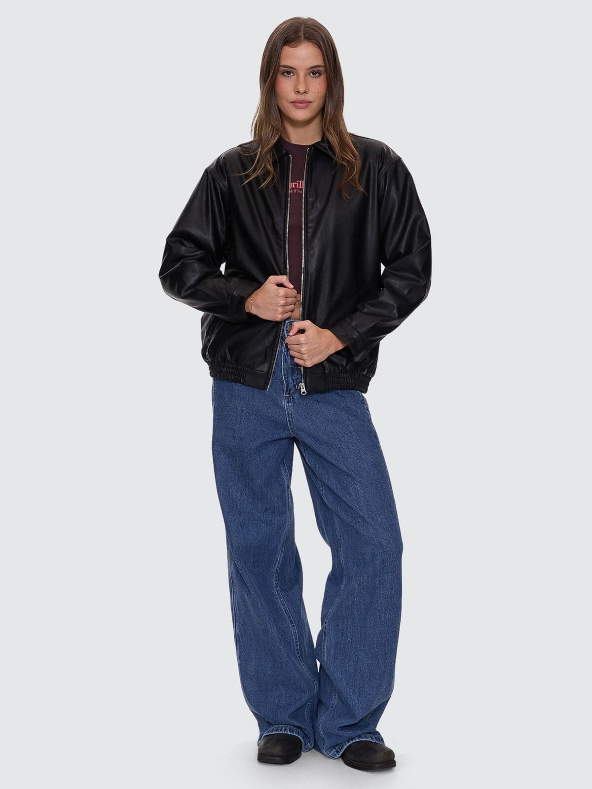 Ashton High Rise Wide Jean Tall fit - Vintage Rinse Blue 4