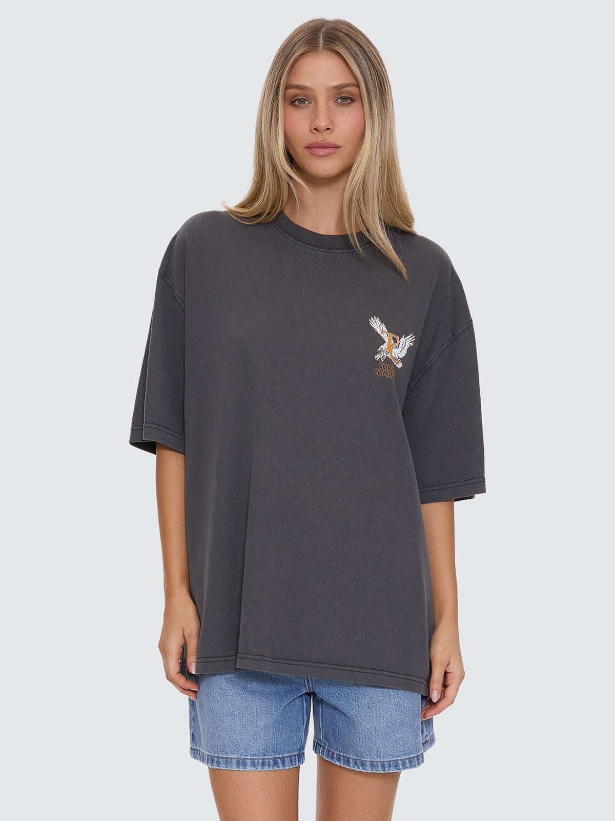 Target Eyes Oversized Tee - Merch Black