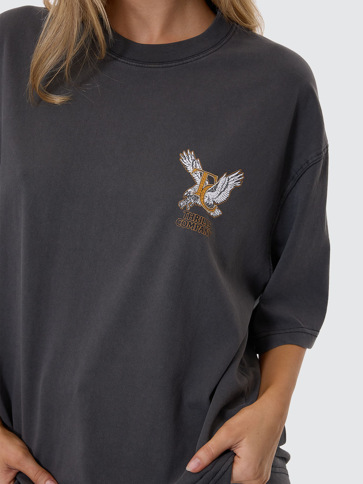 Target Eyes Oversized Tee - Merch Black