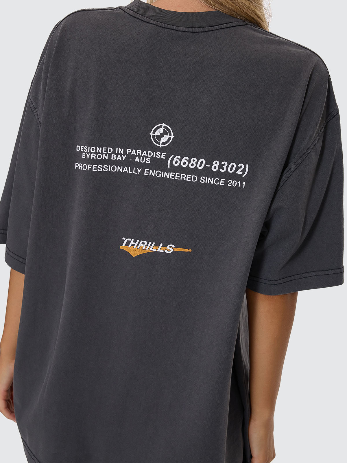 Target Eyes Oversized Tee - Merch Black