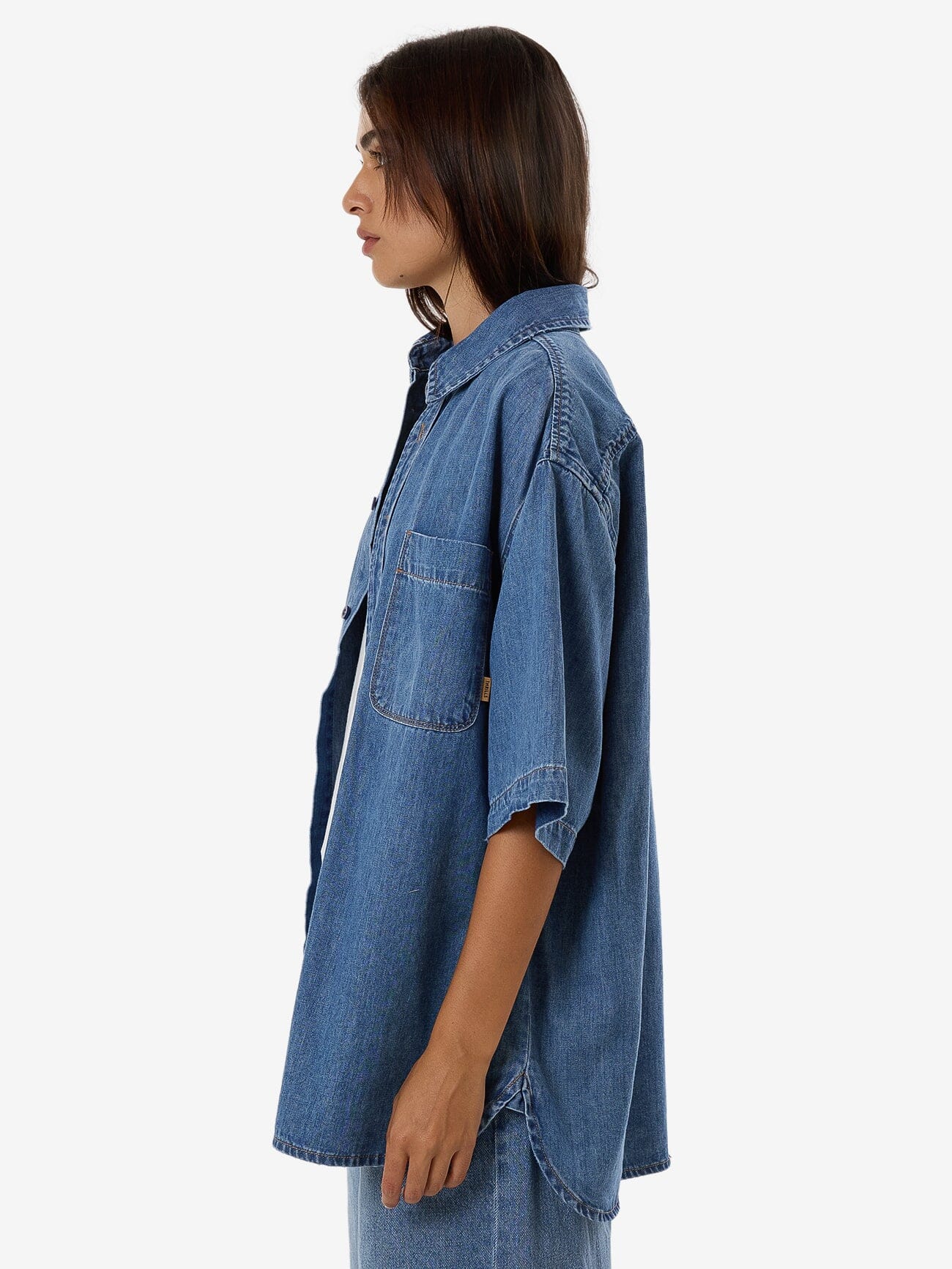 Darian Denim Shirt - Dark Dust Blue 4