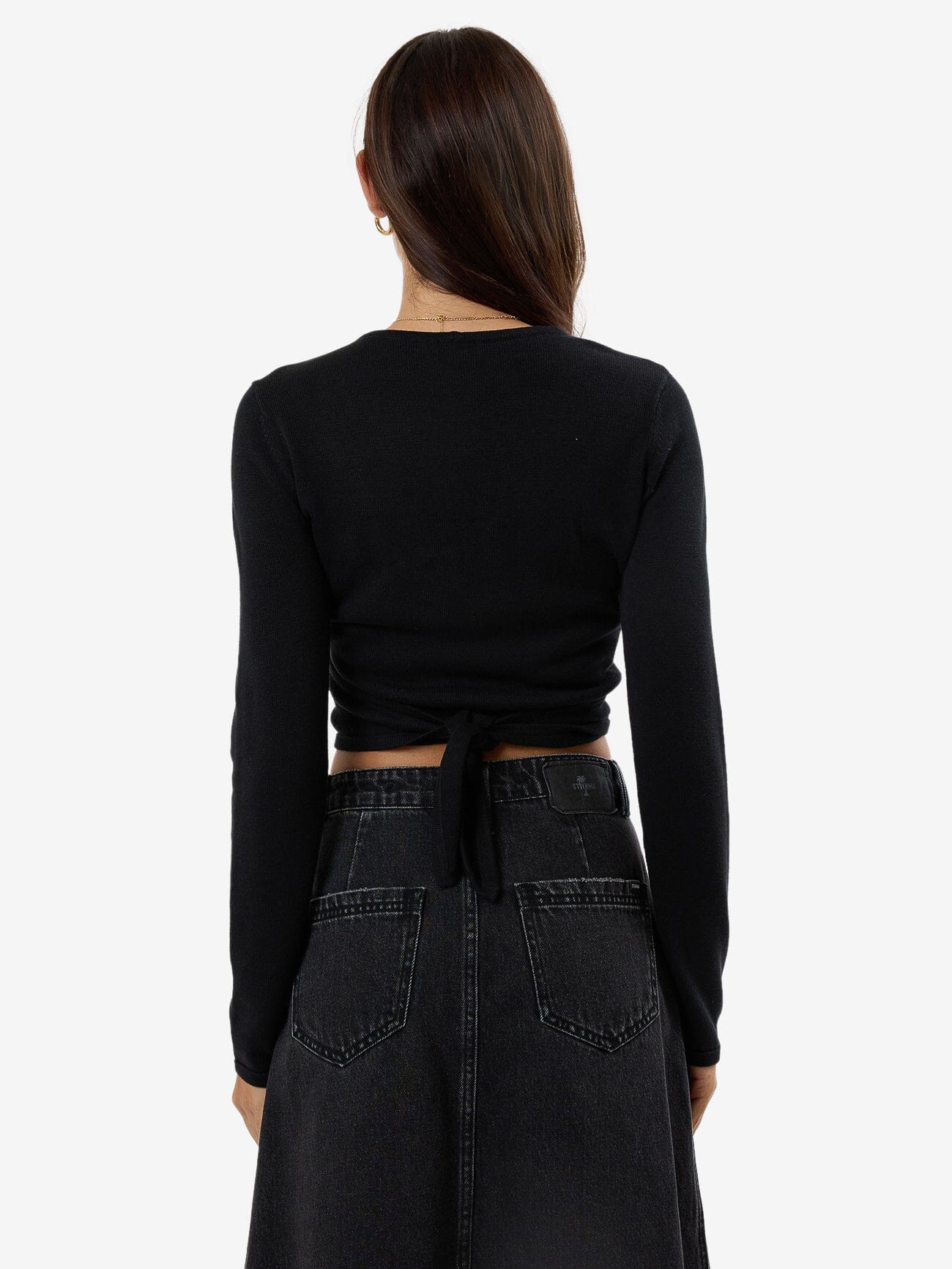 Nadia Wrap Knit - Black
