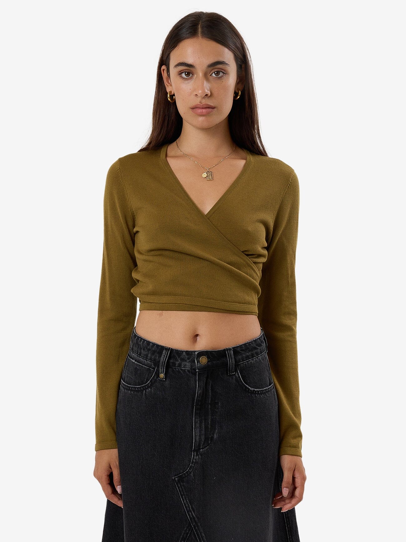 Nadia Wrap Knit - Tarmac