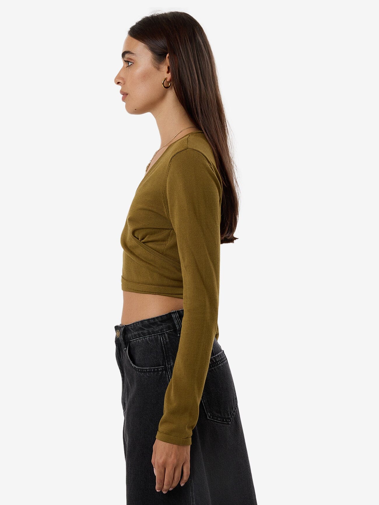 Nadia Wrap Knit - Tarmac