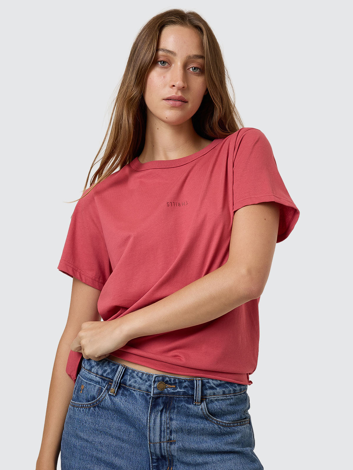 Minimal Thrills Relaxed Tee - Redwood 4