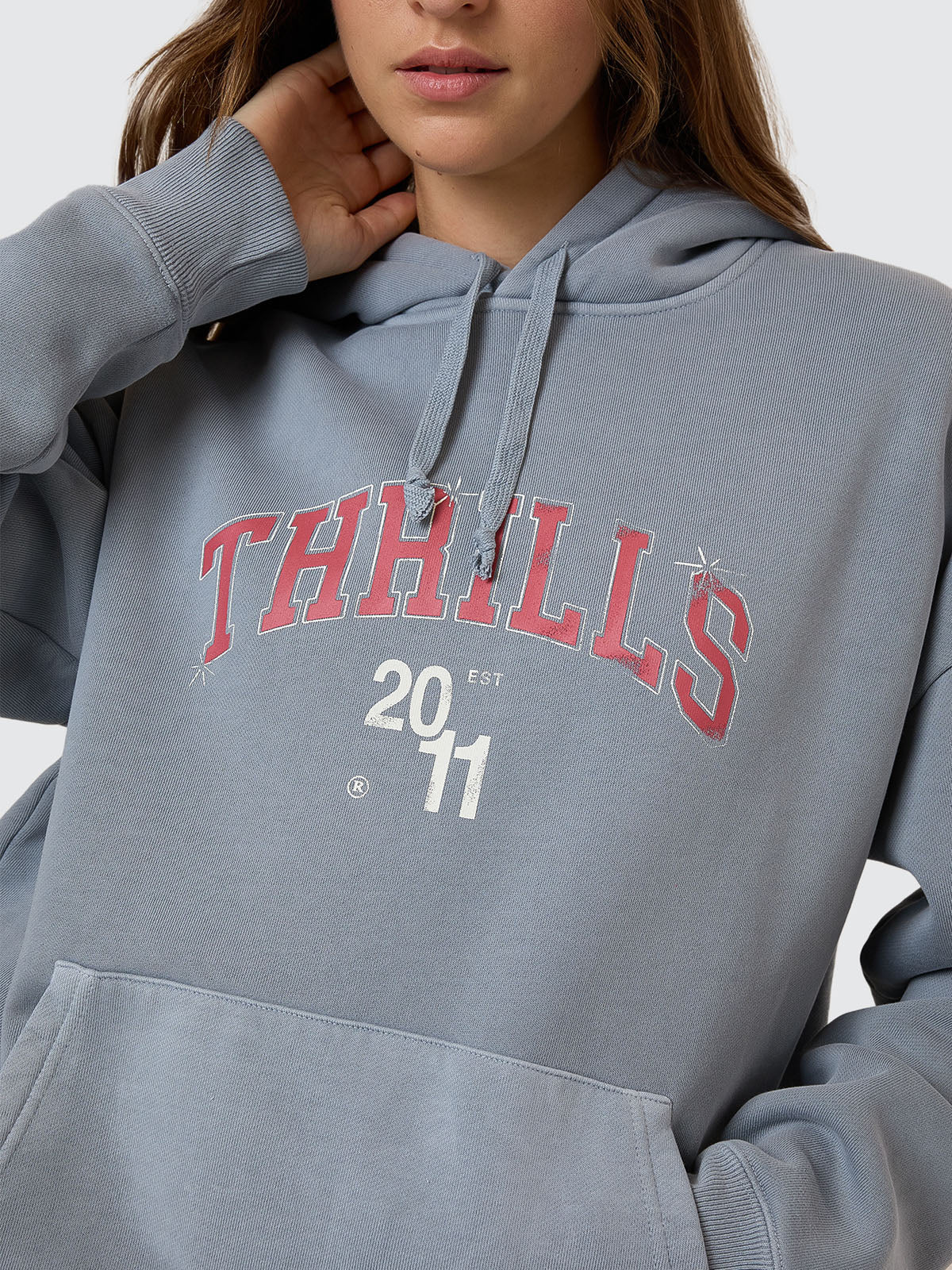 Stadium Fleece Hood - Smog 4