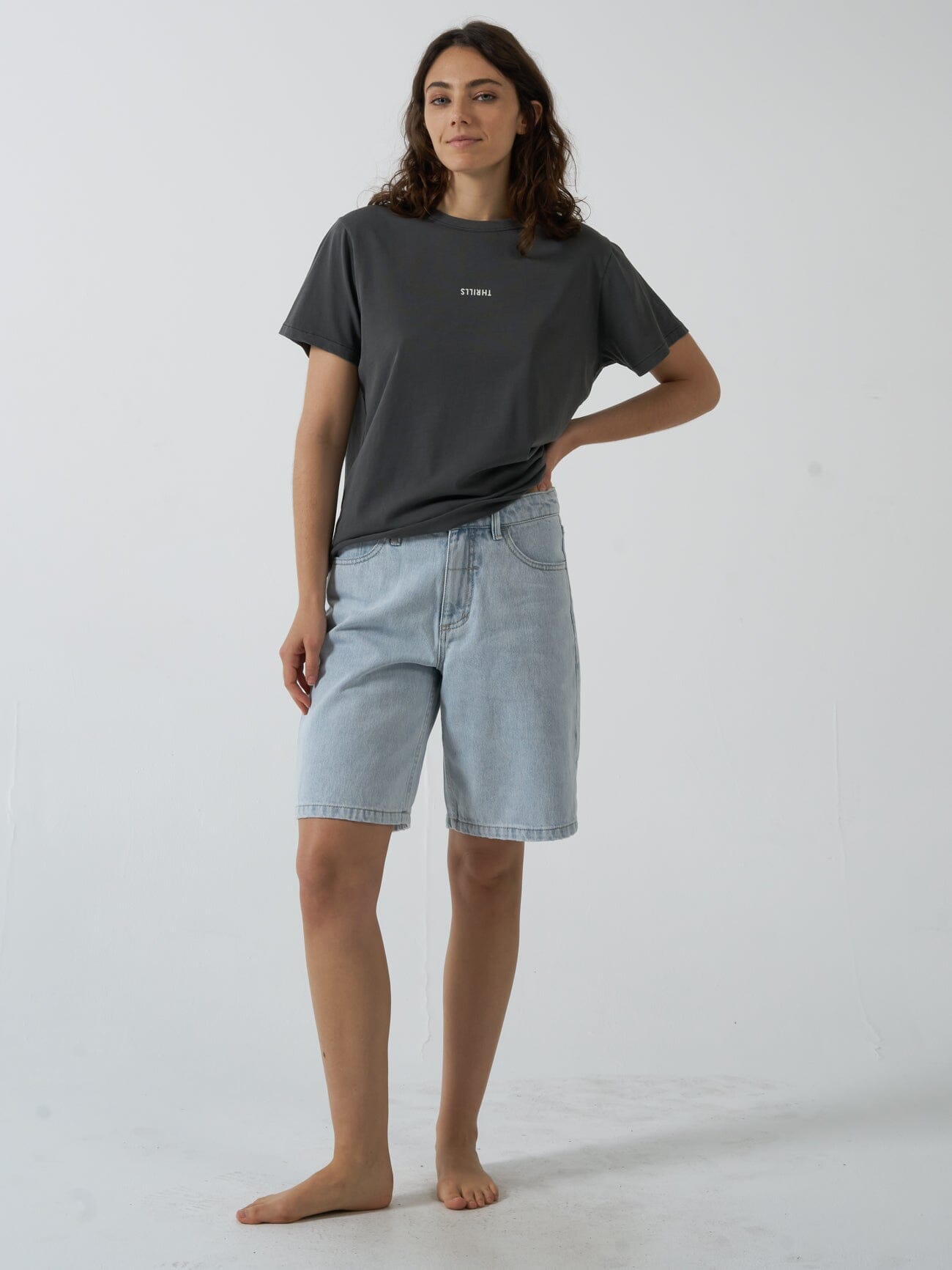 Minimal Thrills Relaxed Tee - Merch Black