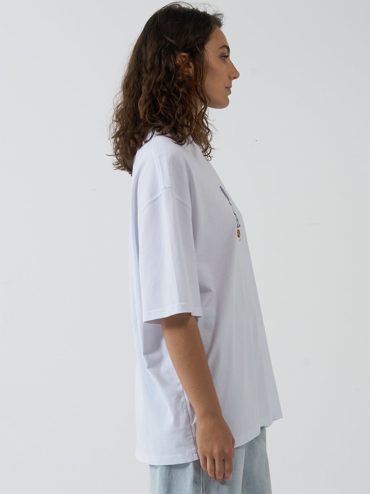 Mind Power Oversized Tee - White