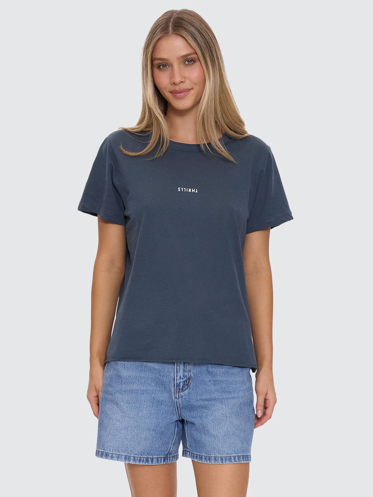 Minimal Thrills Relaxed Tee - Dark Slate 4