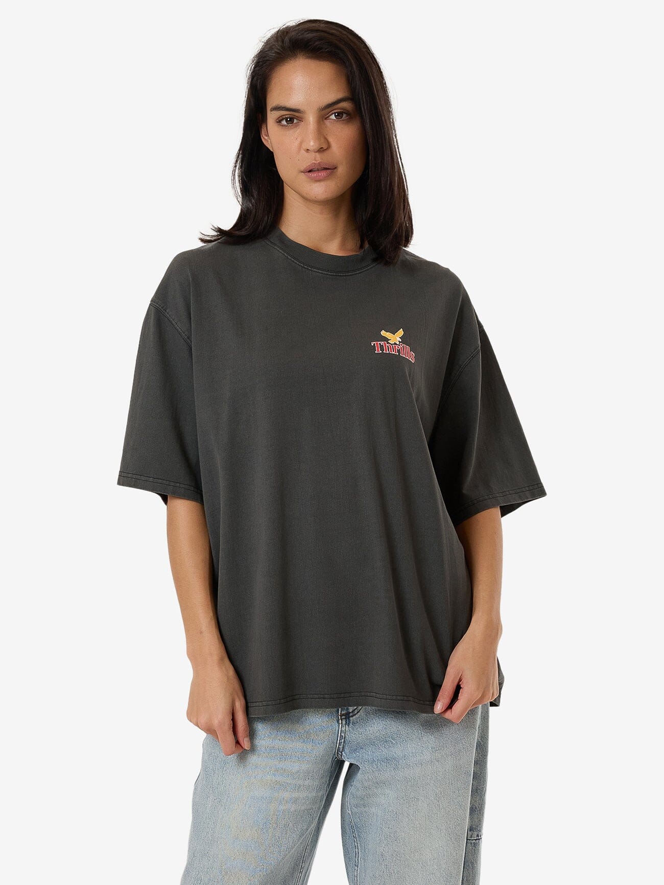 Never Stop Oversized Tee - Merch Black 4
