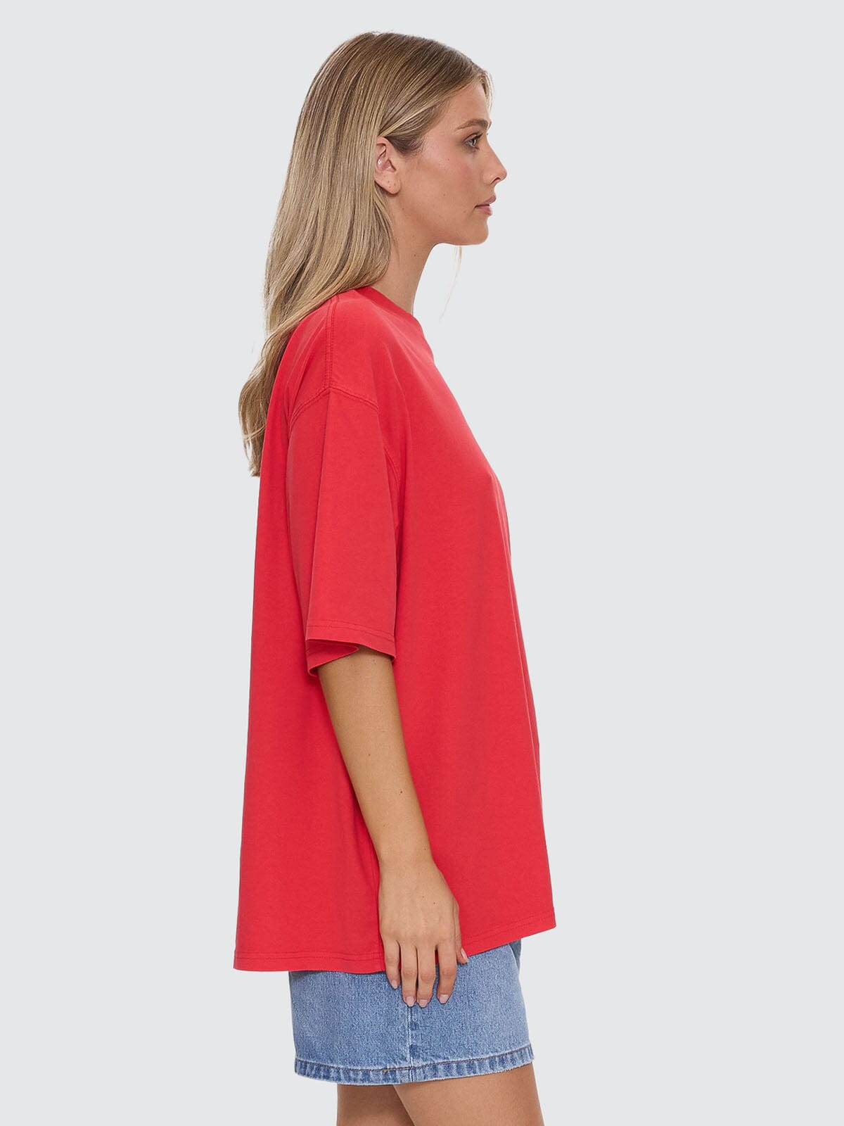 Arena Oversized Tee - Flame Red 4