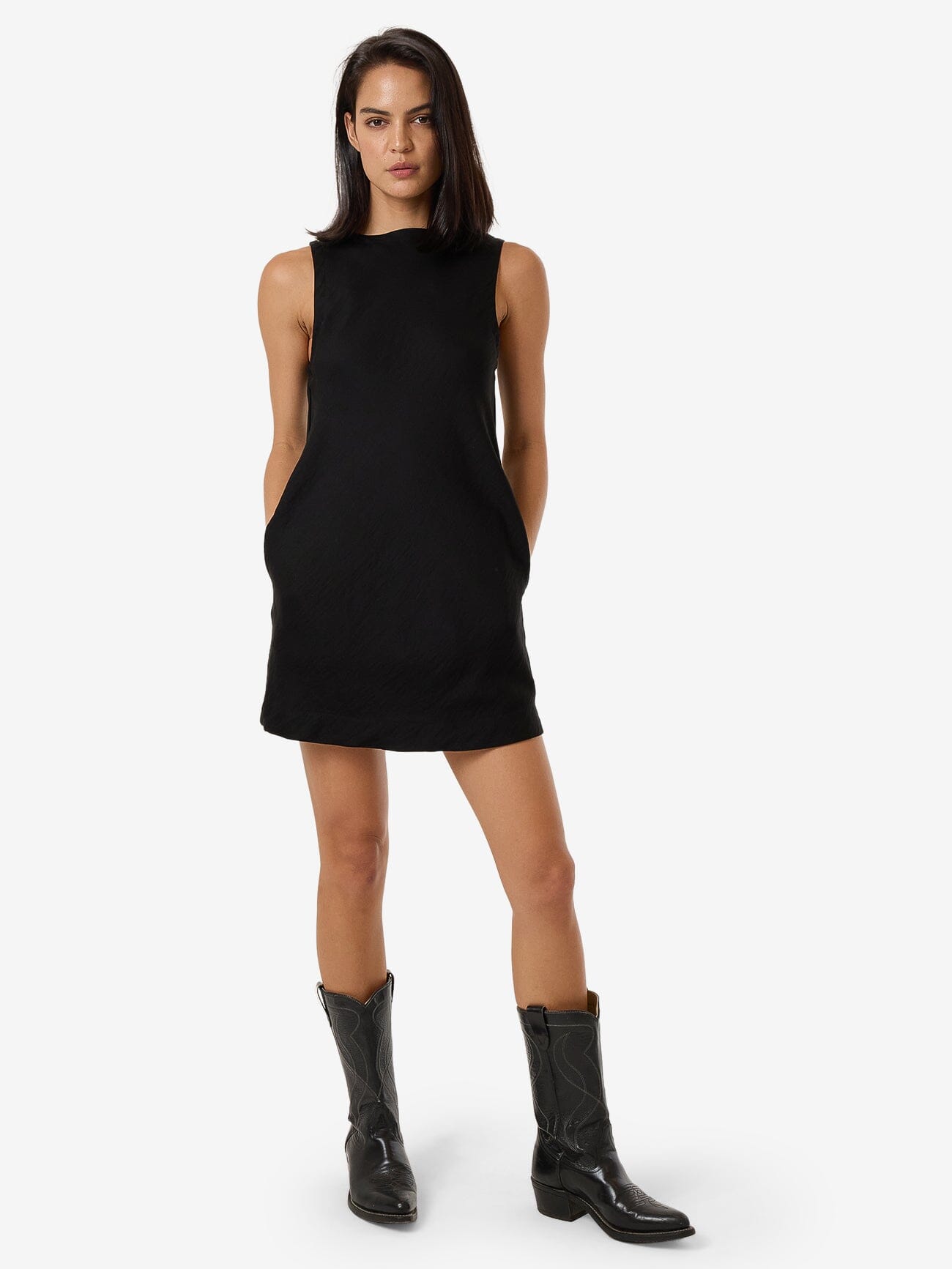 Ember Arianna Mini Dress in Black