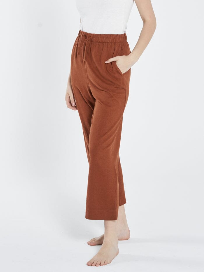 Hemp Heavyweight Ease Pant - Coffee