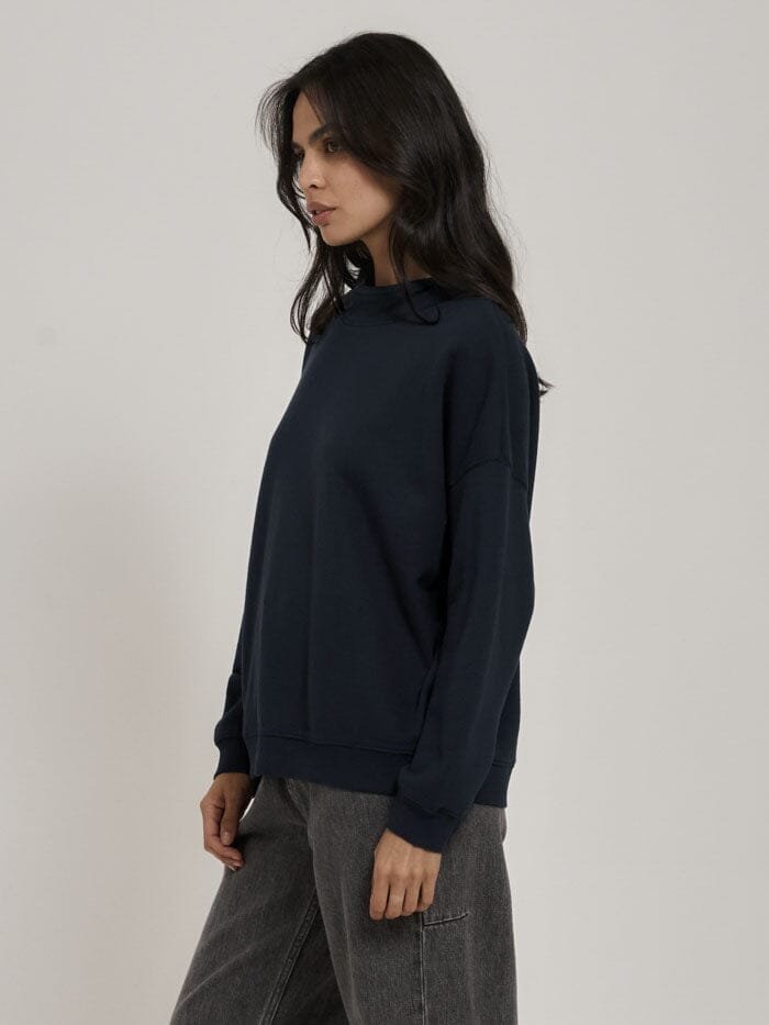 Mock Neck Pullover - Petrol