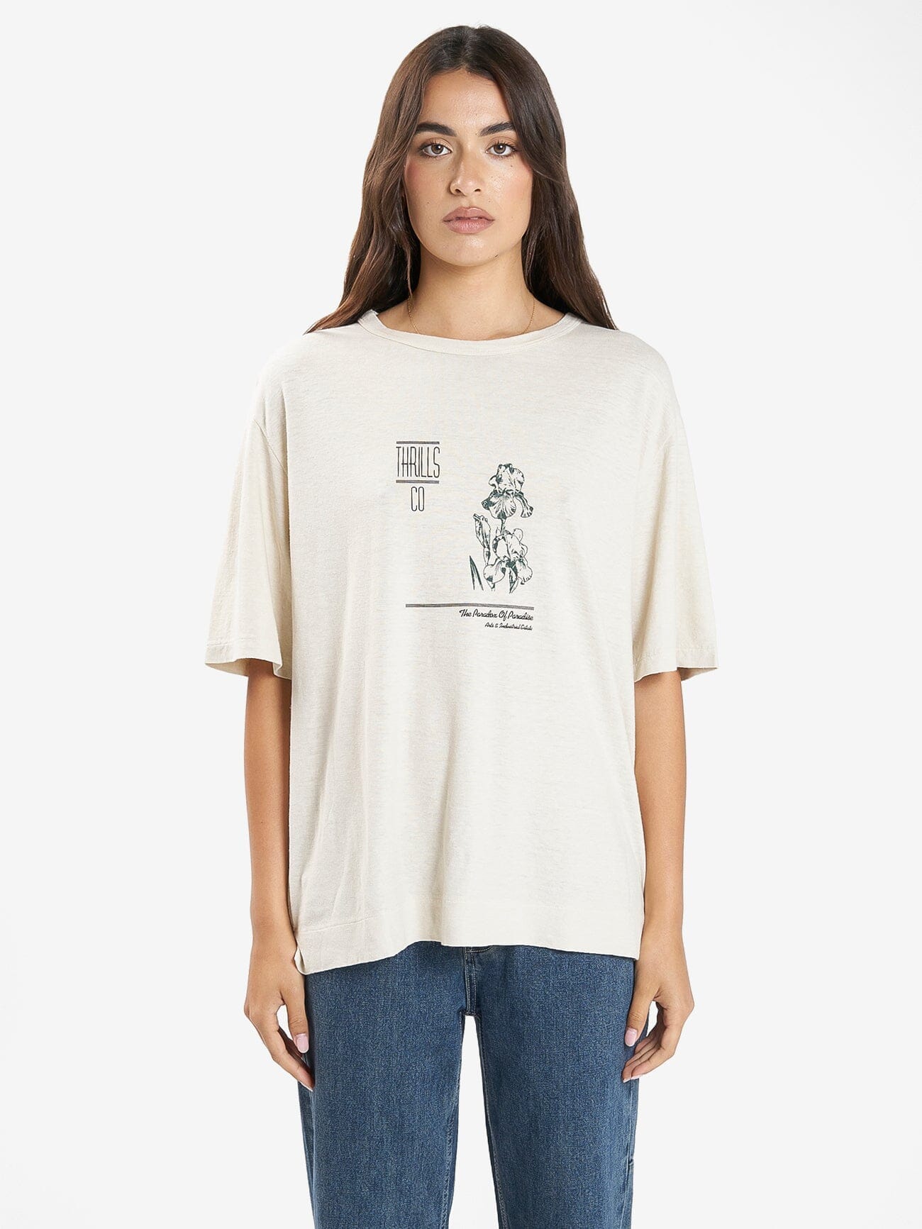 Paradox Gardens Hemp Box Tee - Soft Tan 4