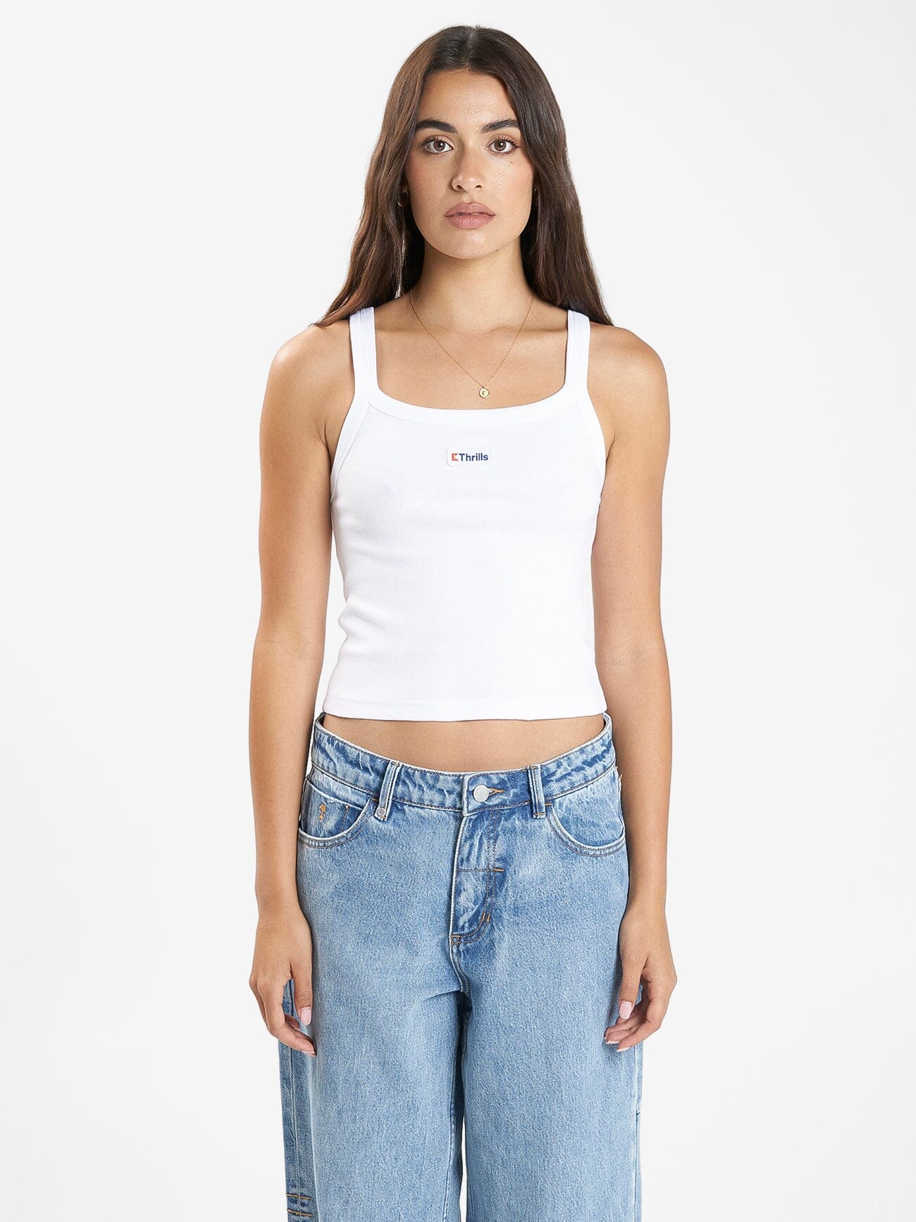 United Front Badge Base Tank - White 4