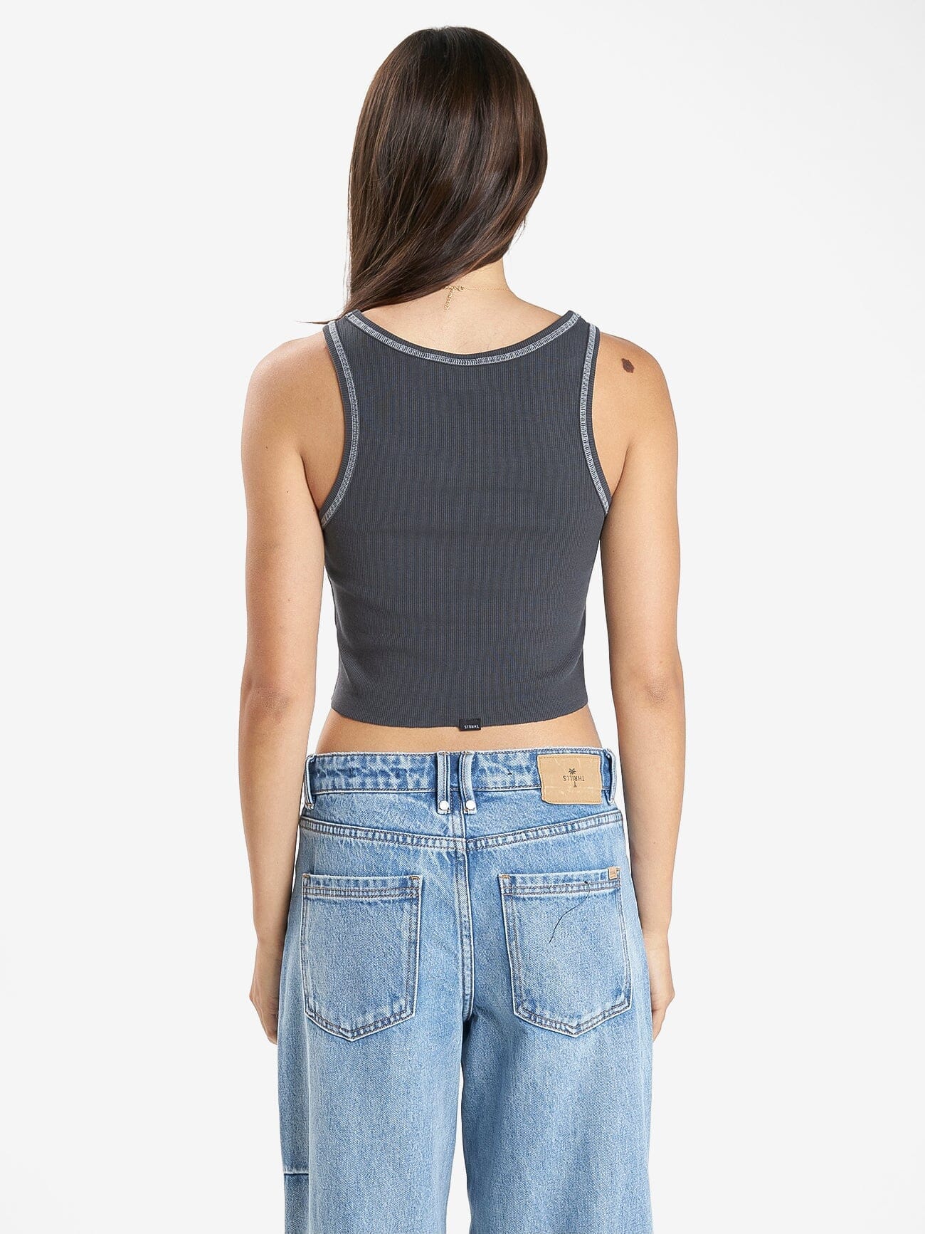 Thrills Workwear Cali Tank - Dark Charcoal 4