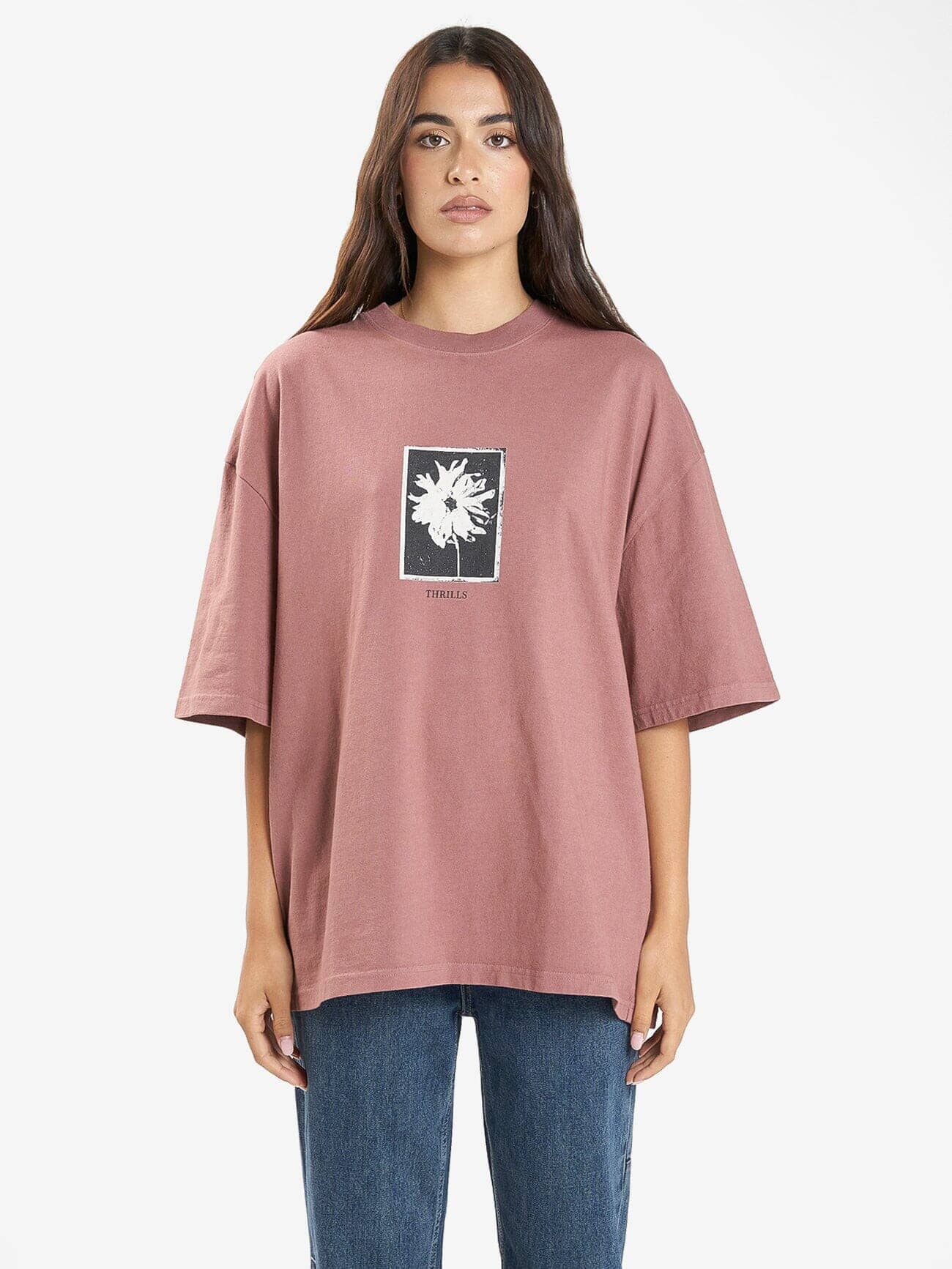 Dark Cosmos Oversized Tee - Burlwood 4