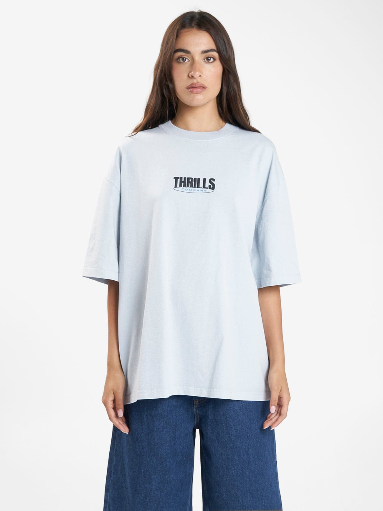 Shelter Reality Oversized Tee - Blue Illusion 4