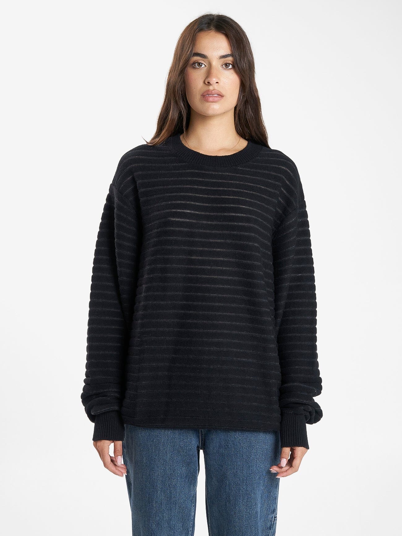 Chain Knit Pullover - Black 4