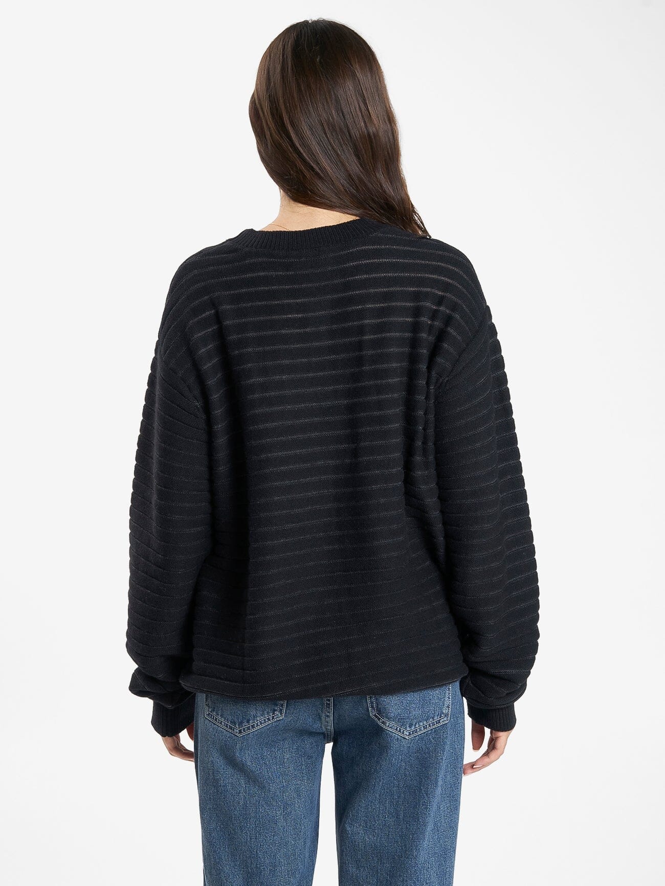 Chain Knit Pullover - Black 4