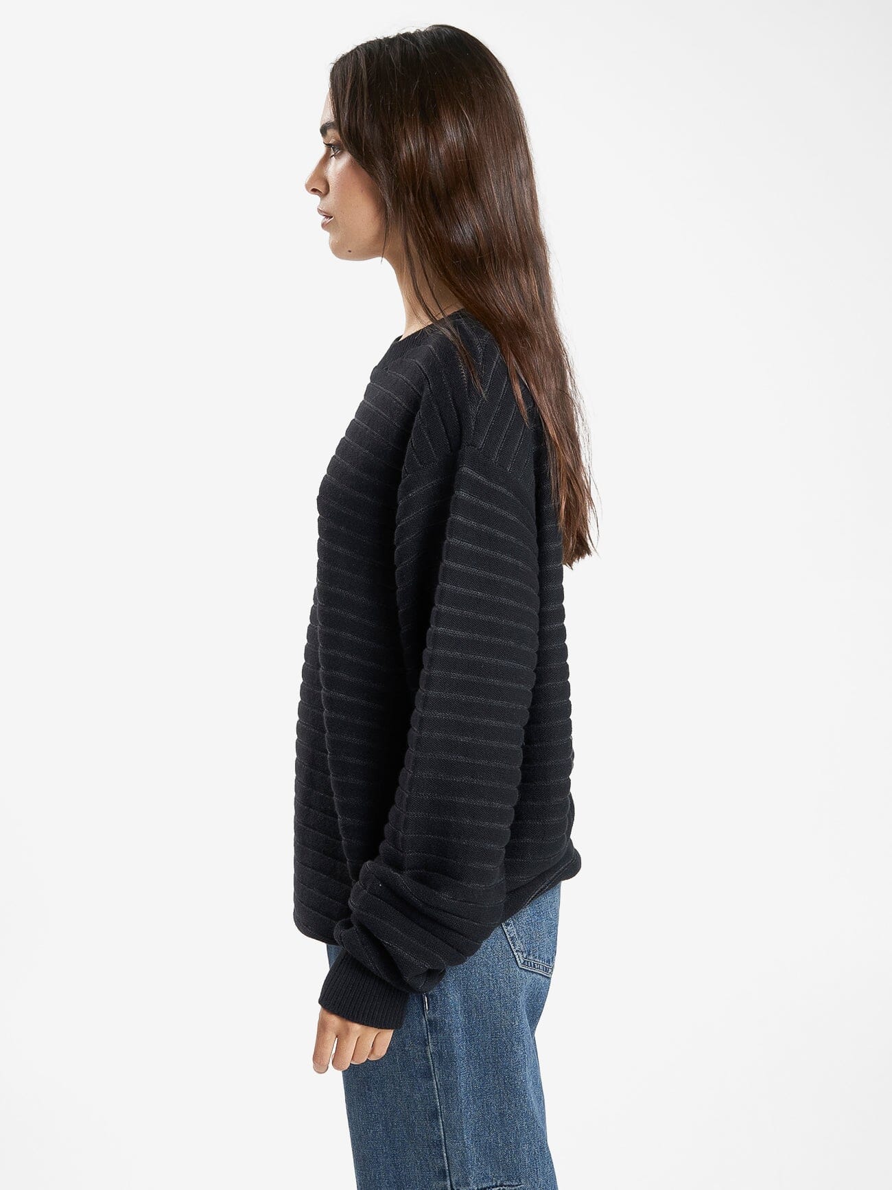 Chain Knit Pullover - Black 4
