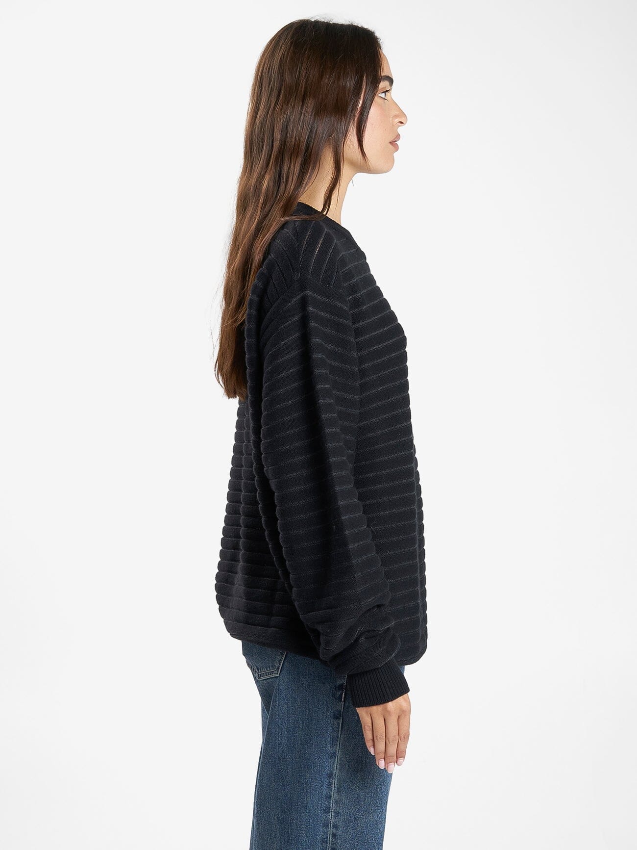 Chain Knit Pullover - Black 4