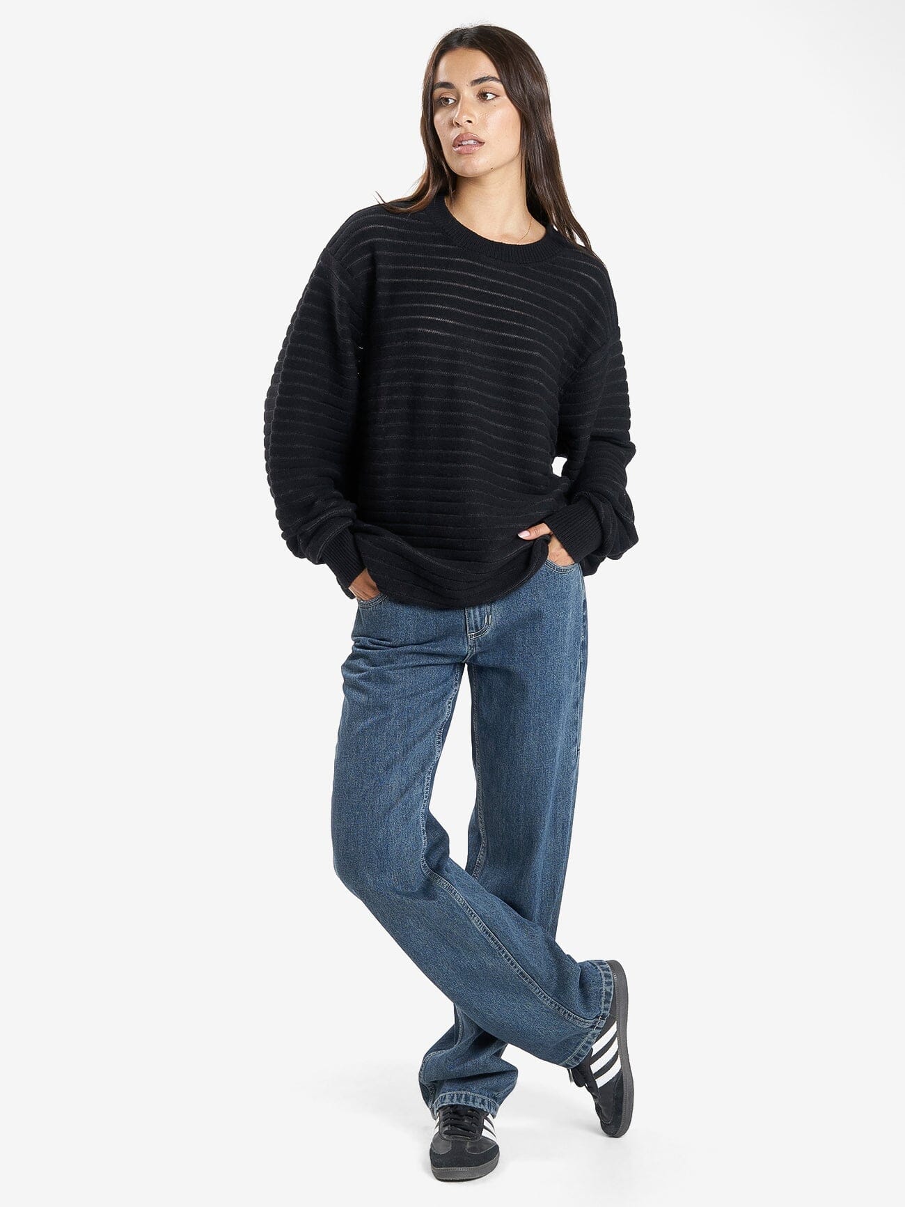 Chain Knit Pullover - Black 4