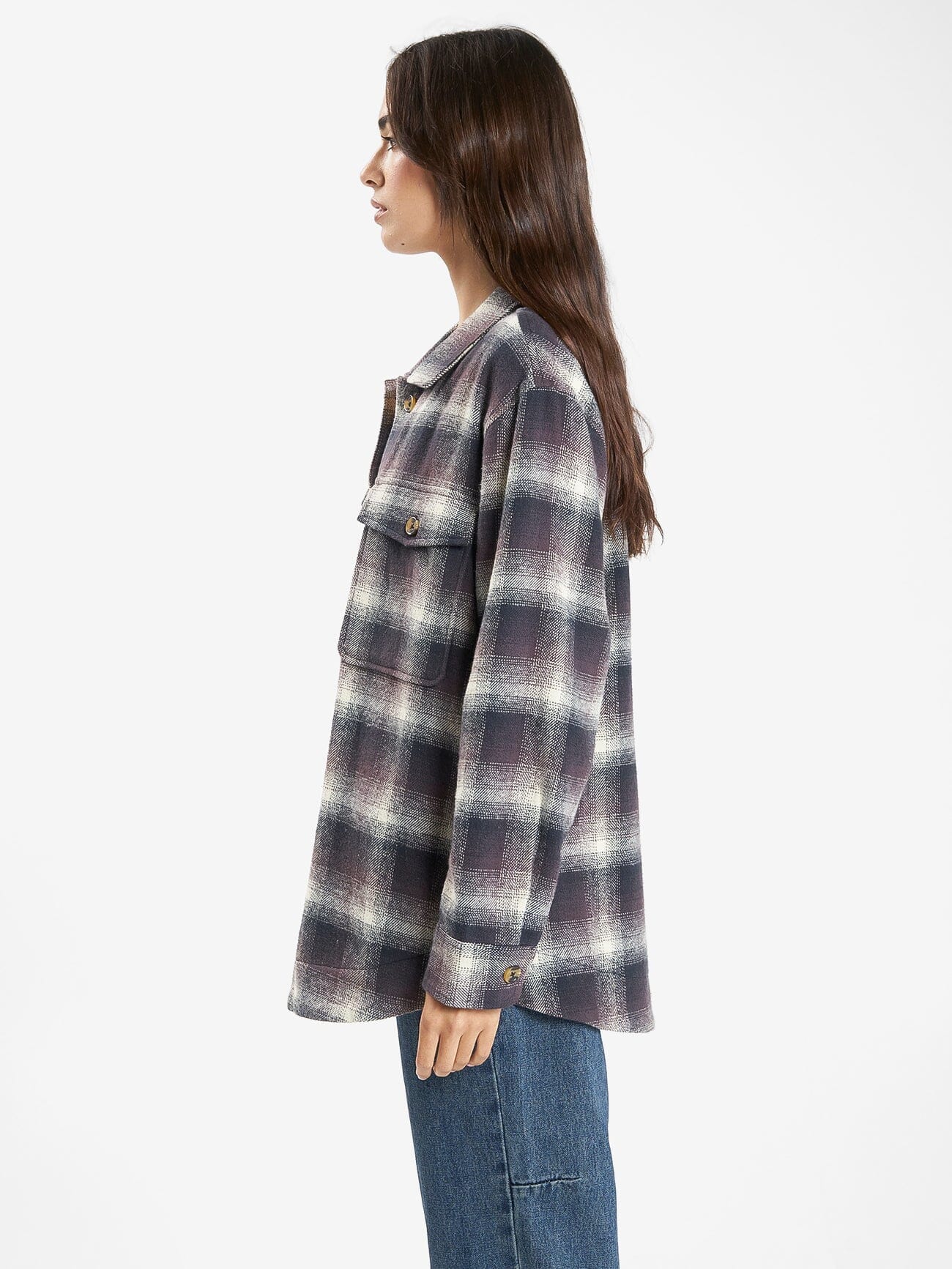 Barrio Overshirt - Deep Plum 4