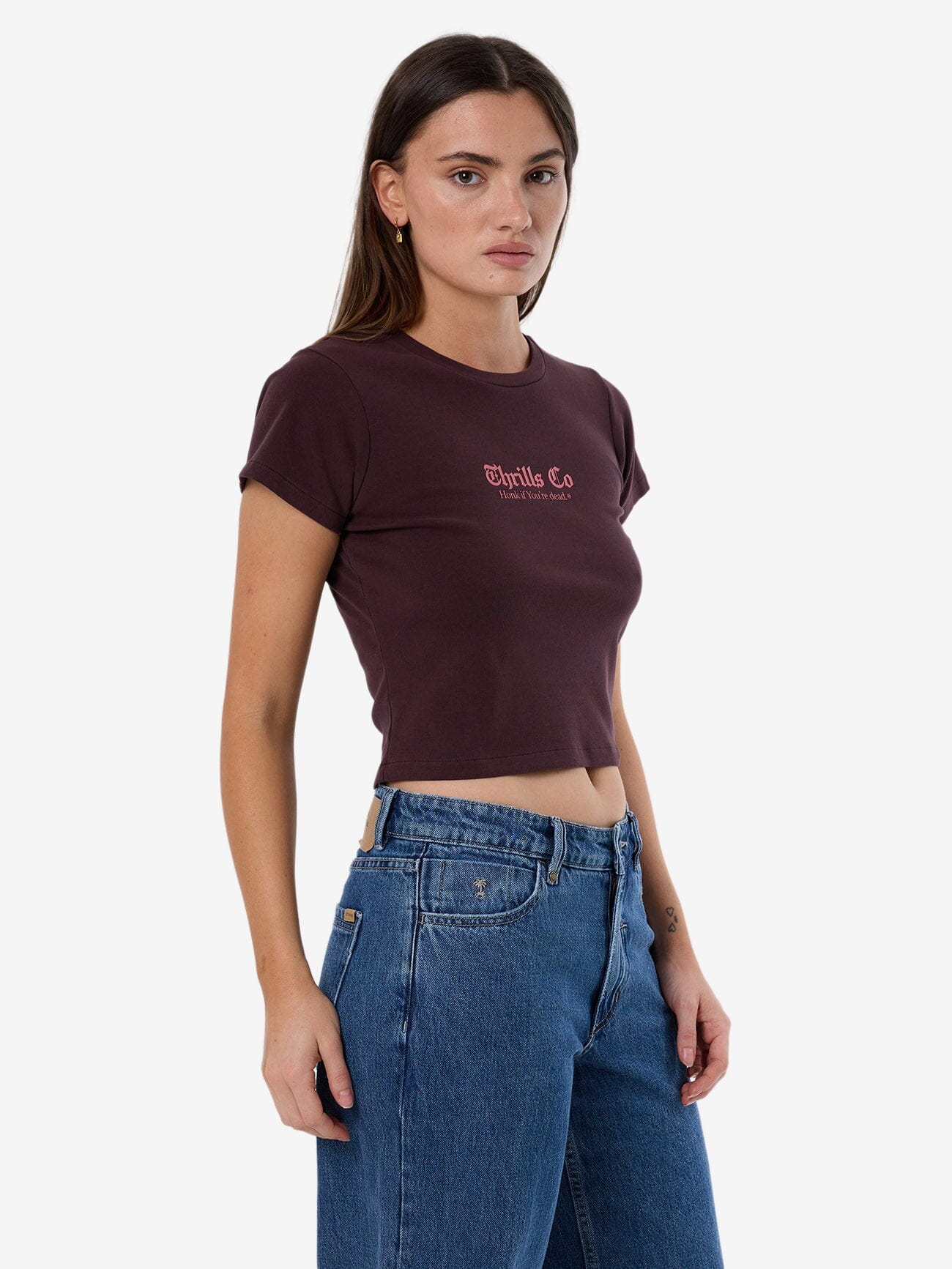 Lighten Up Mini Tee - Deep Plum 4
