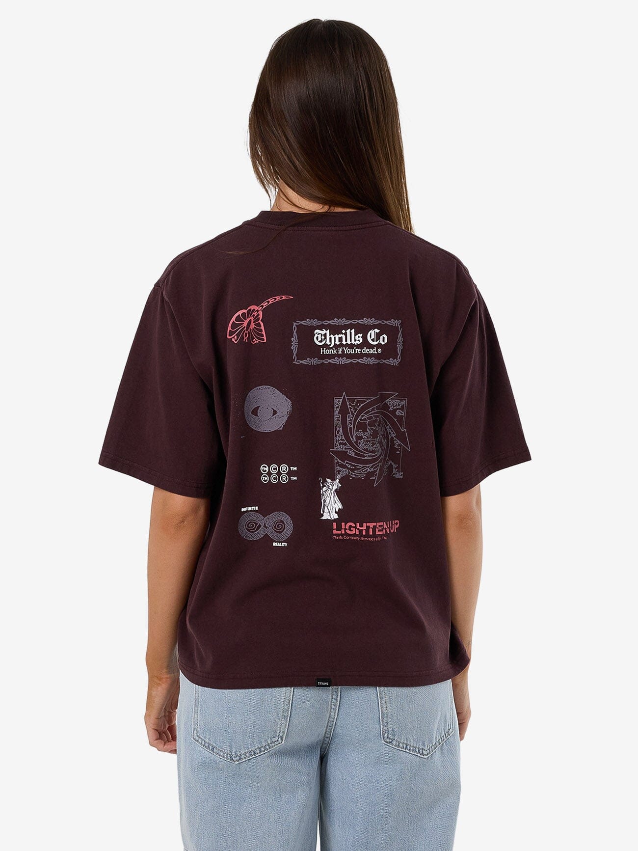 Lighten Up Square Tee - Deep Plum 4