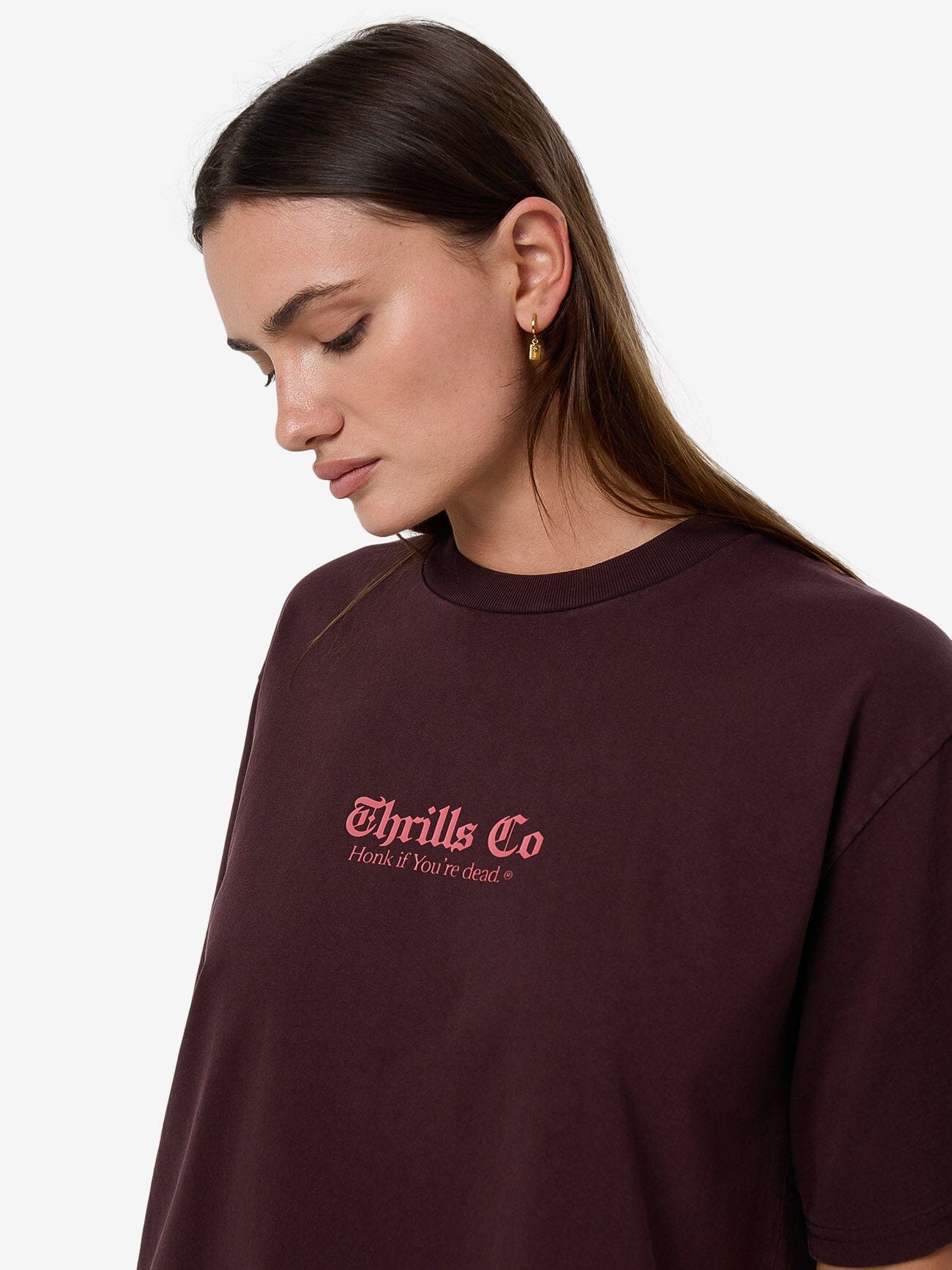 Lighten Up Square Tee - Deep Plum 4