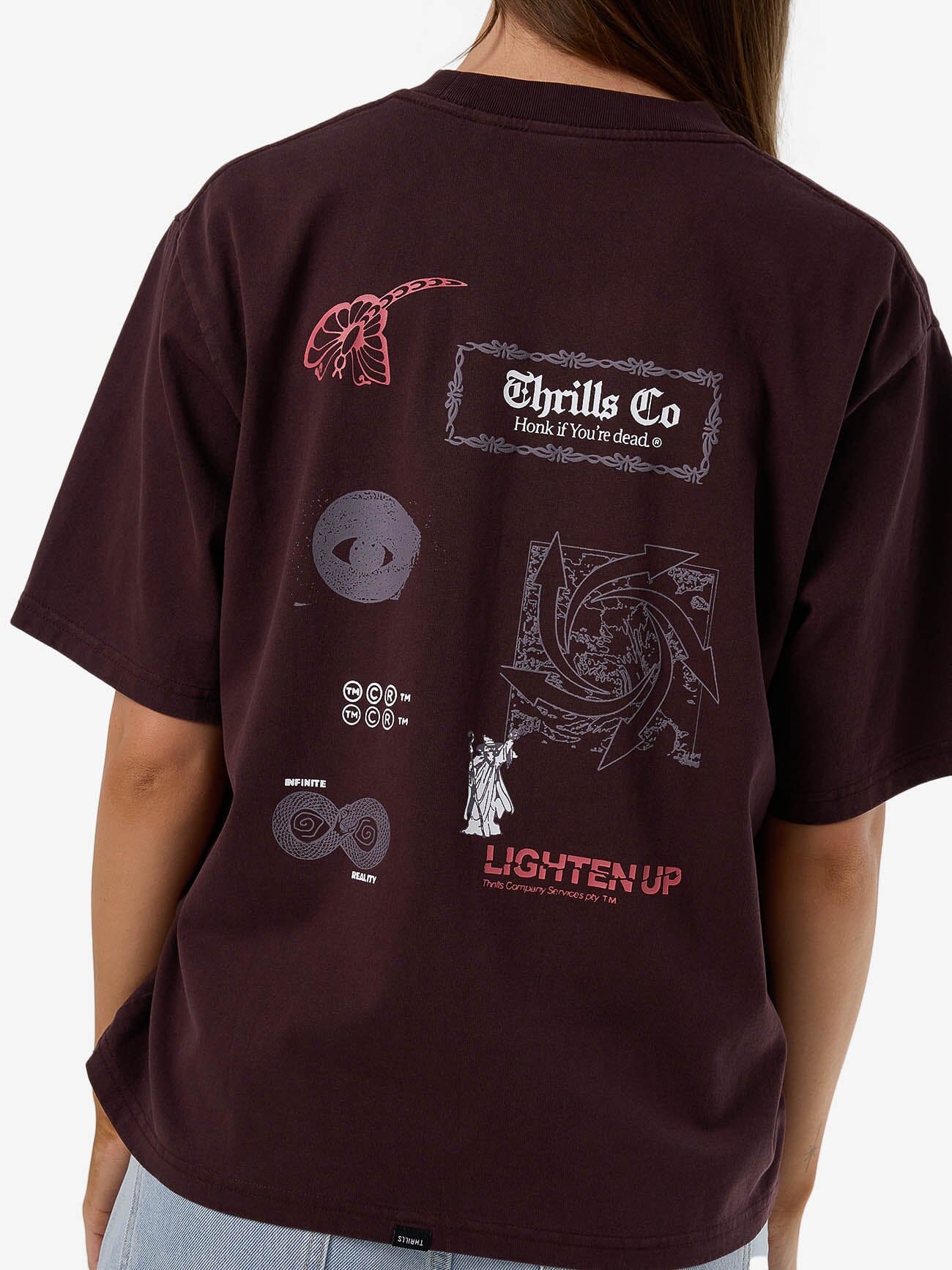 Lighten Up Square Tee - Deep Plum 4