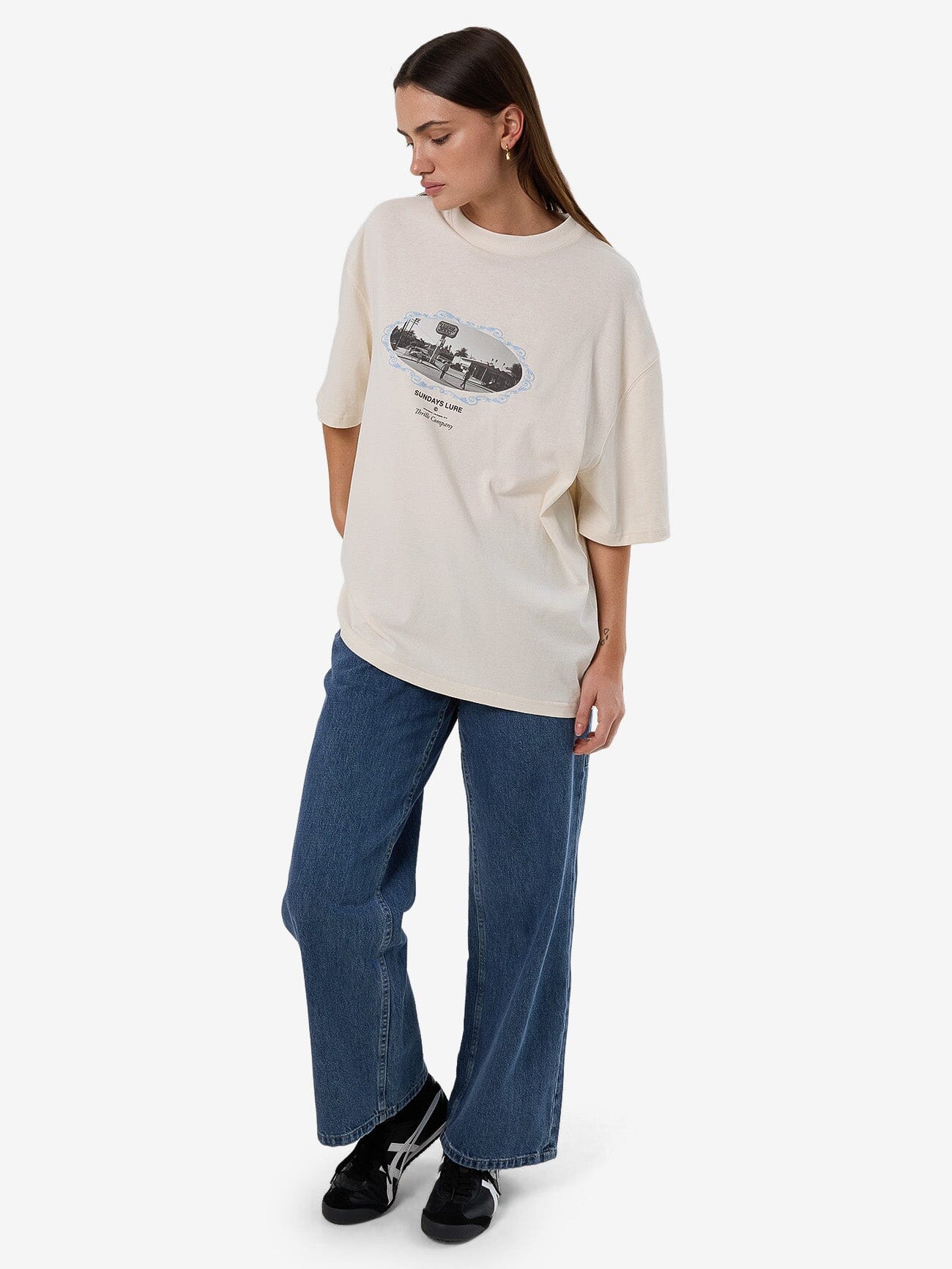 Sundays Lure Oversized Tee - Heritage White 4