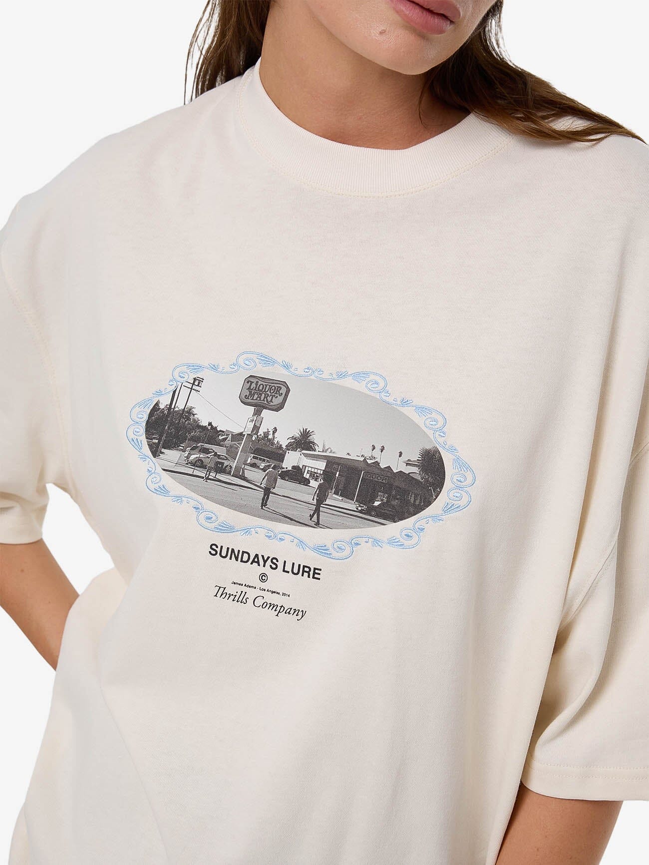 Sundays Lure Oversized Tee - Heritage White 4