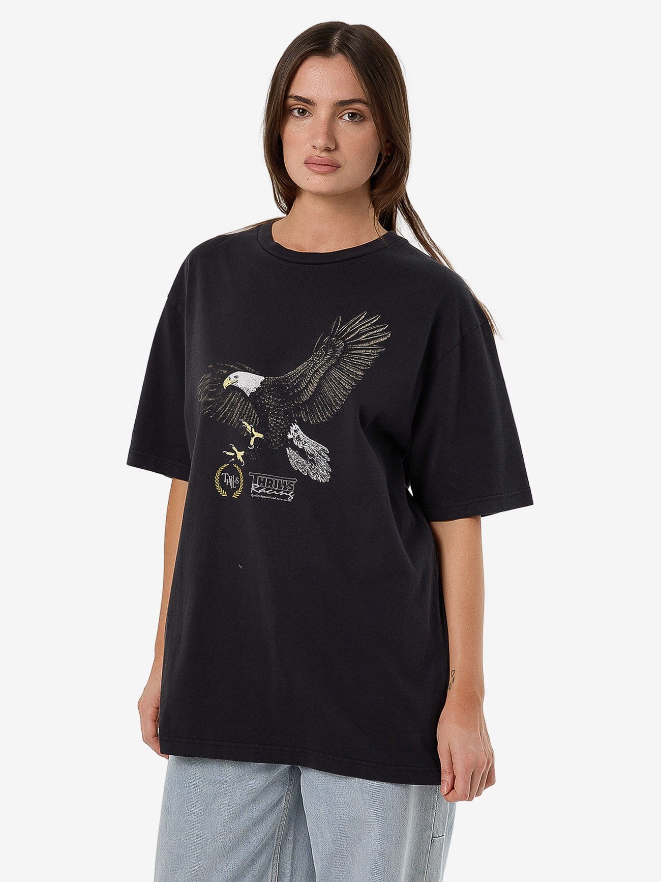 Speed Tour Oversized Tee - Washed Black 4
