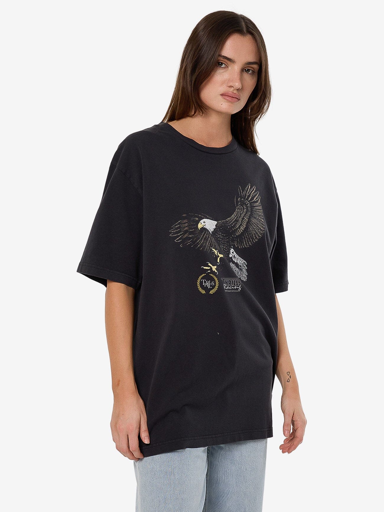 Speed Tour Oversized Tee - Washed Black 4